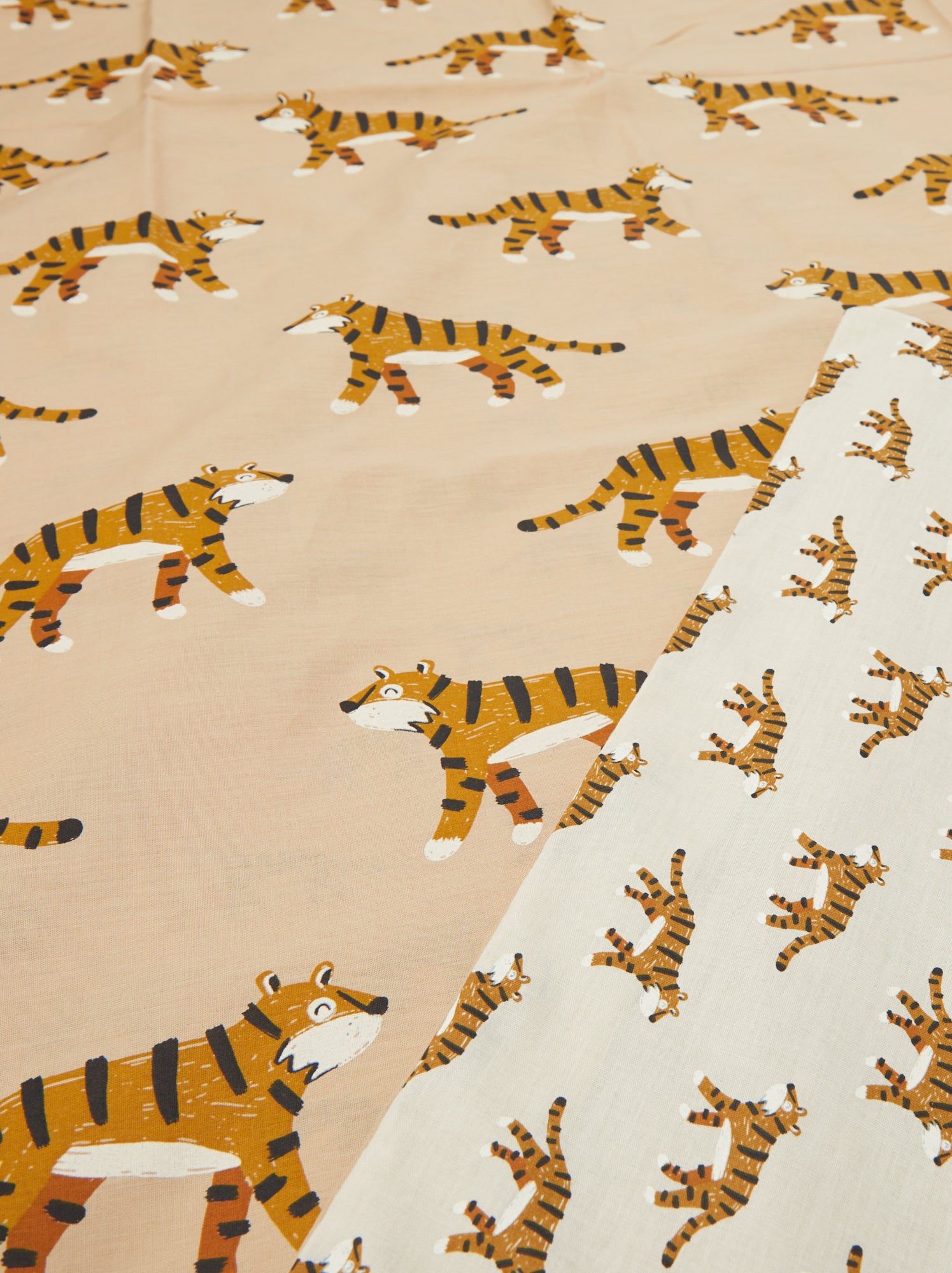 Parure de lit 1 personne 140x200 cm en coton - Beige (CGW85_4)