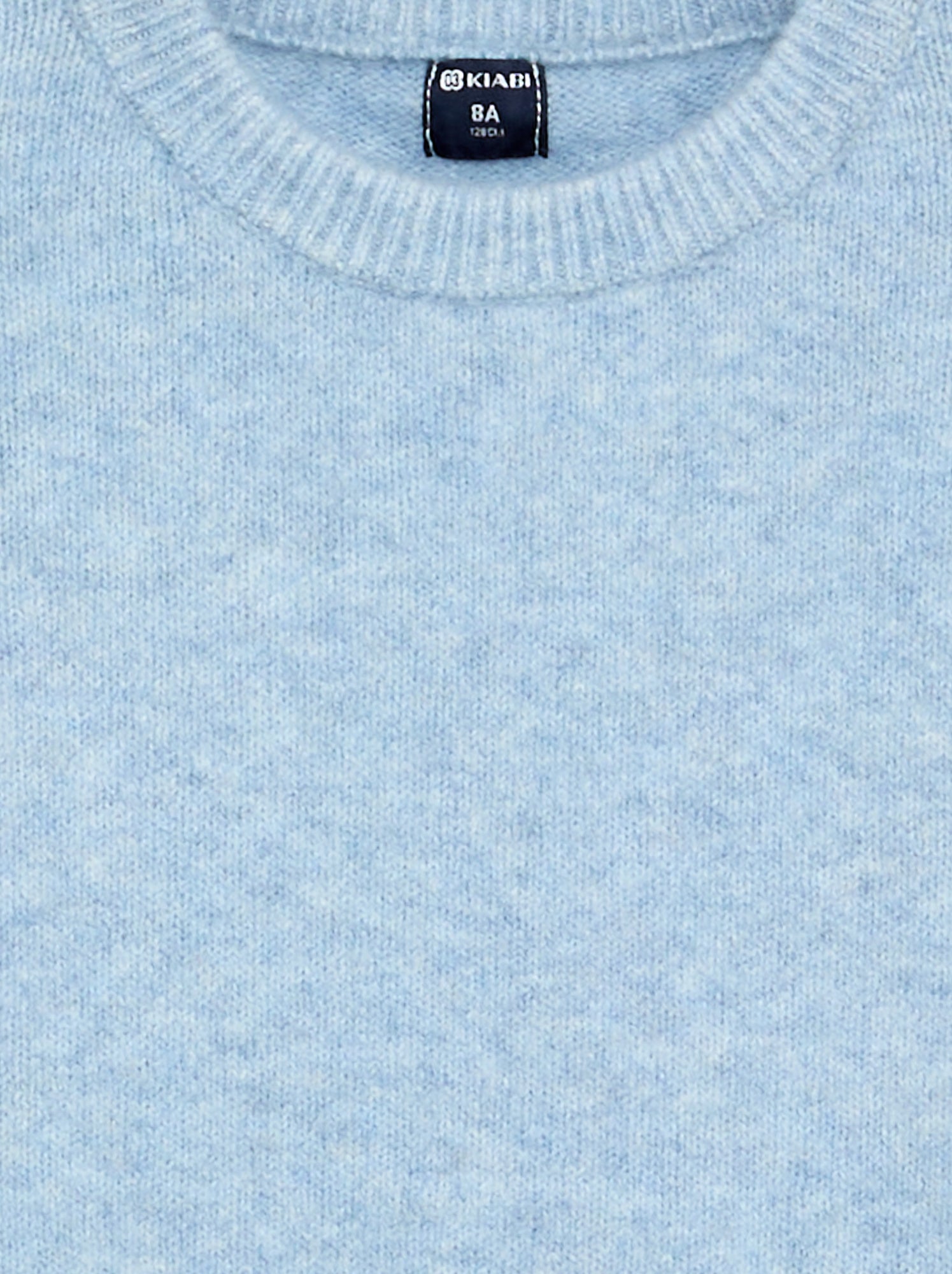 Pull uni à manches longues - Bleu