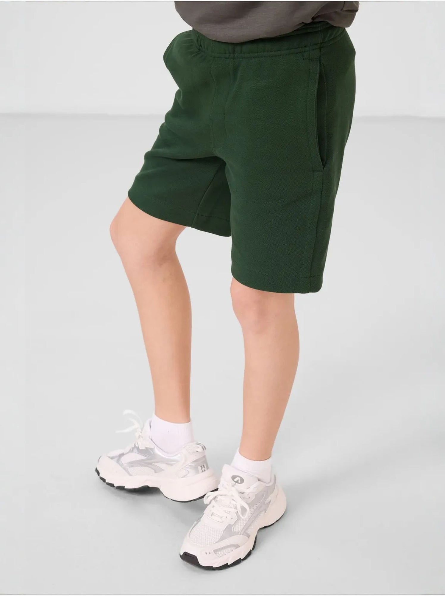 Short pour jeune coupe régulière taille mi-haute tommy - Vert foncé