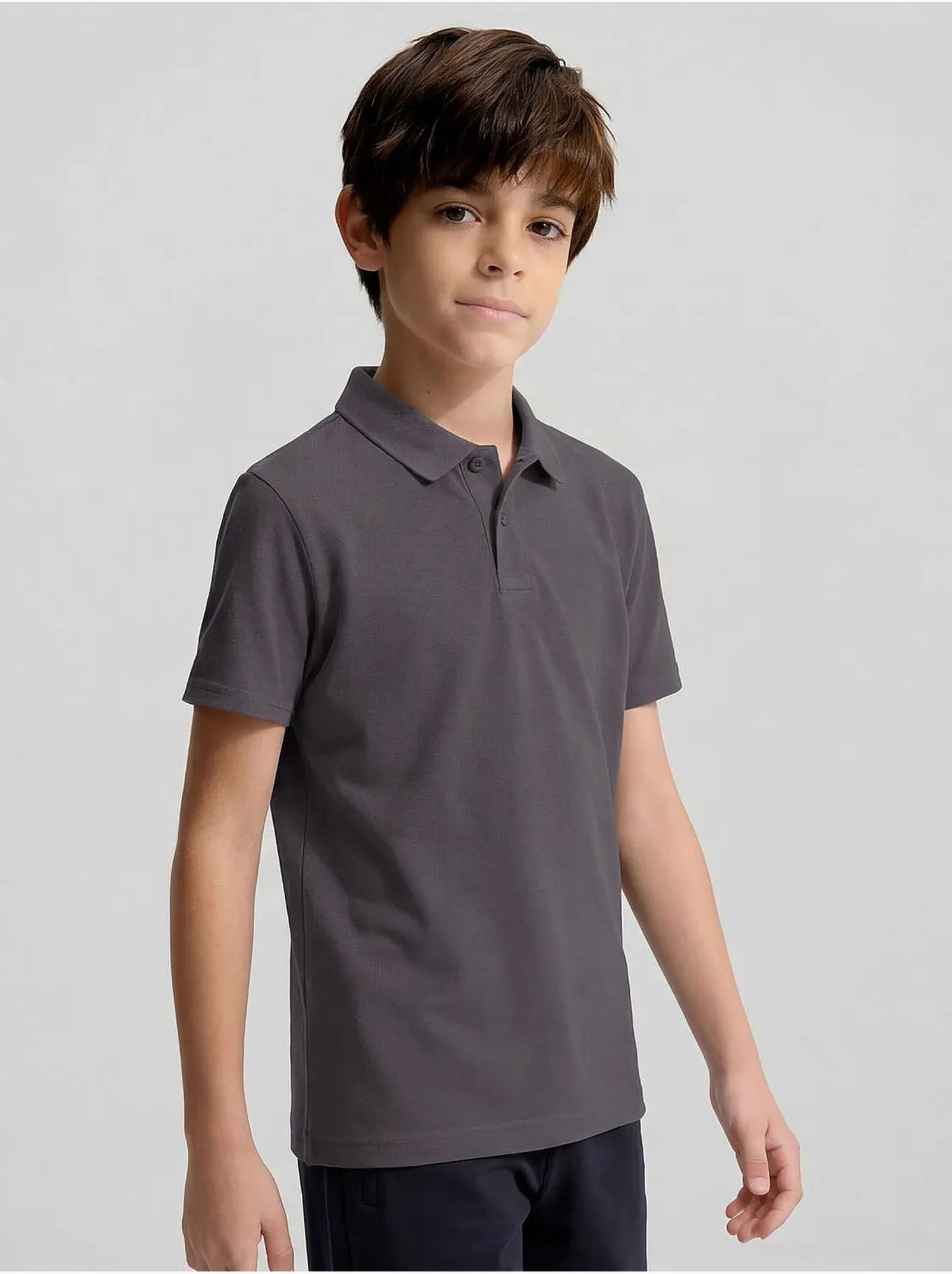 T-shirt homme en mélange coton tommy - Gris Noir