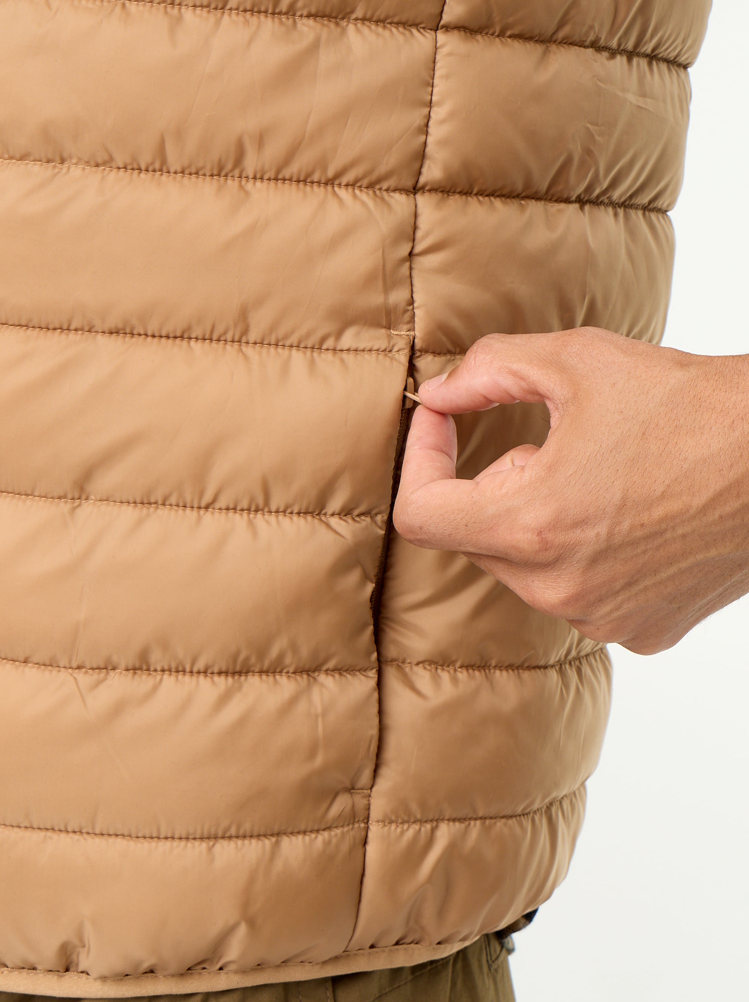 Doudoune déperlante sans manches - Beige