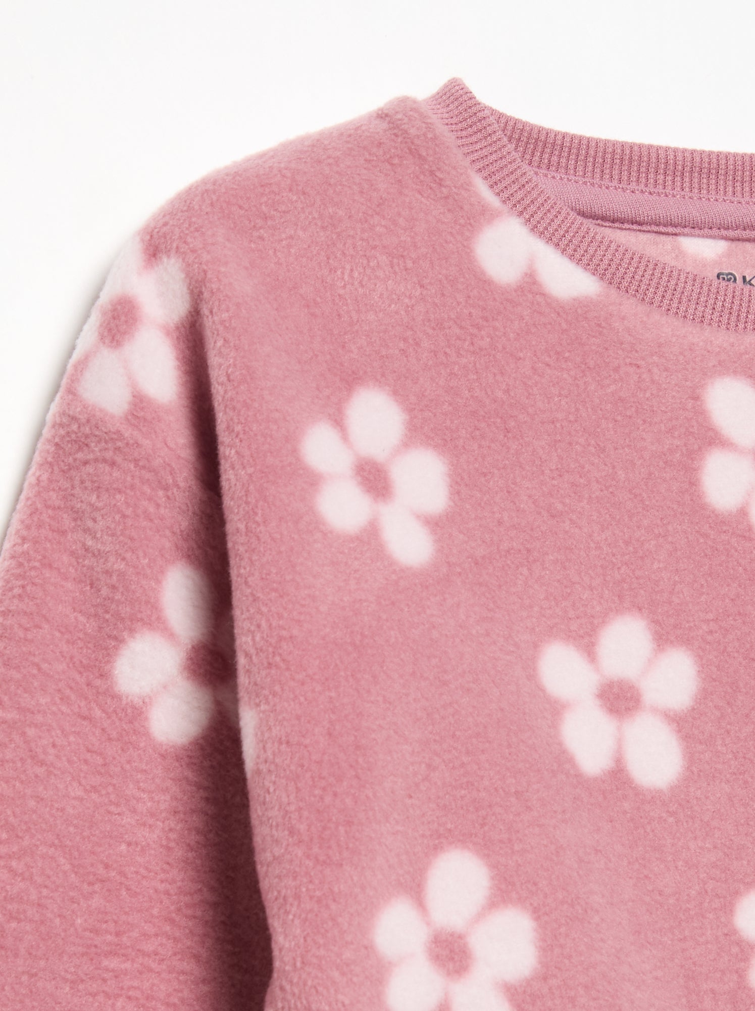 Pyjama 2 pièces en polaire - Rose