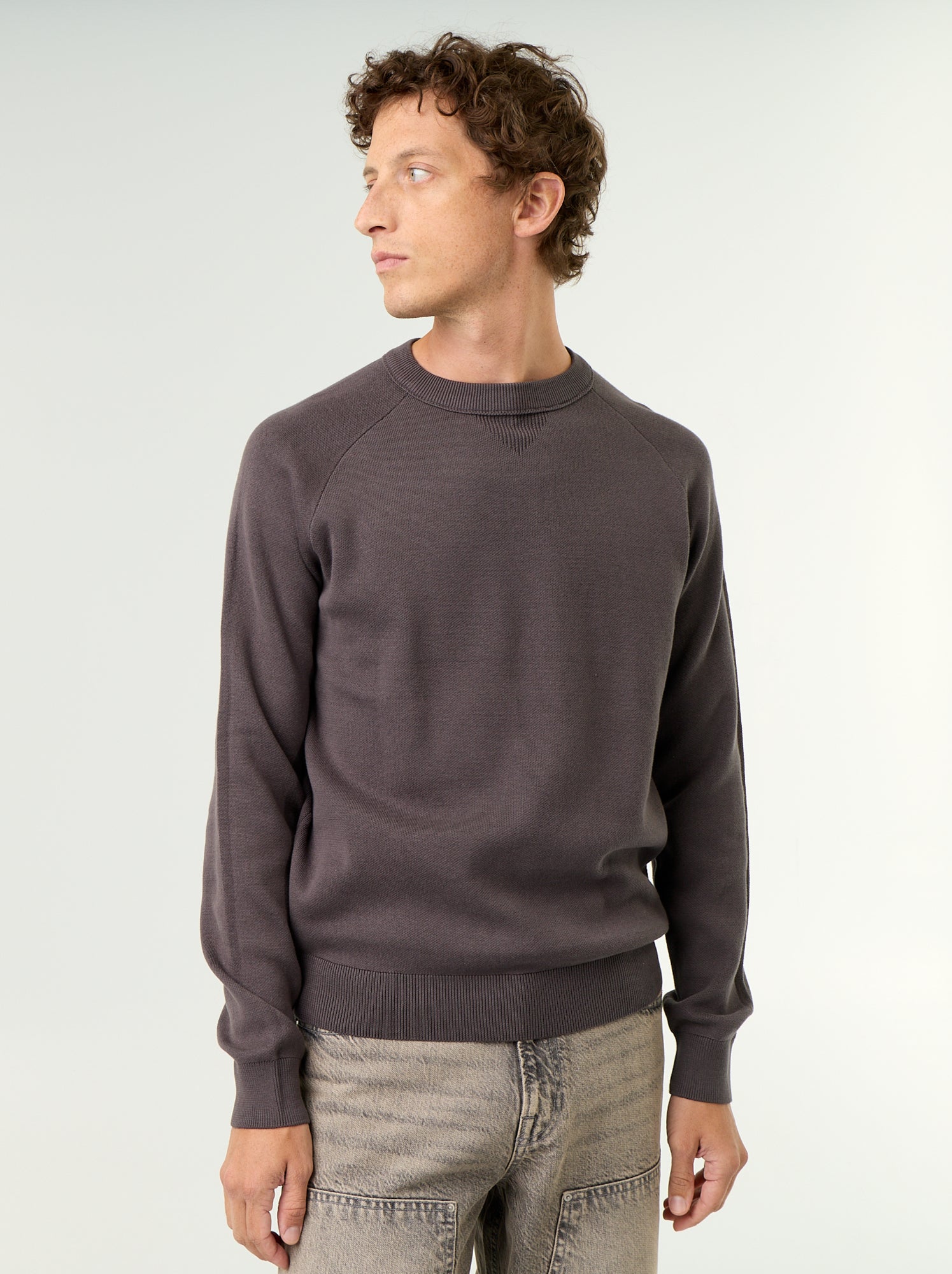 Pull en maille grosse jauge - Gris