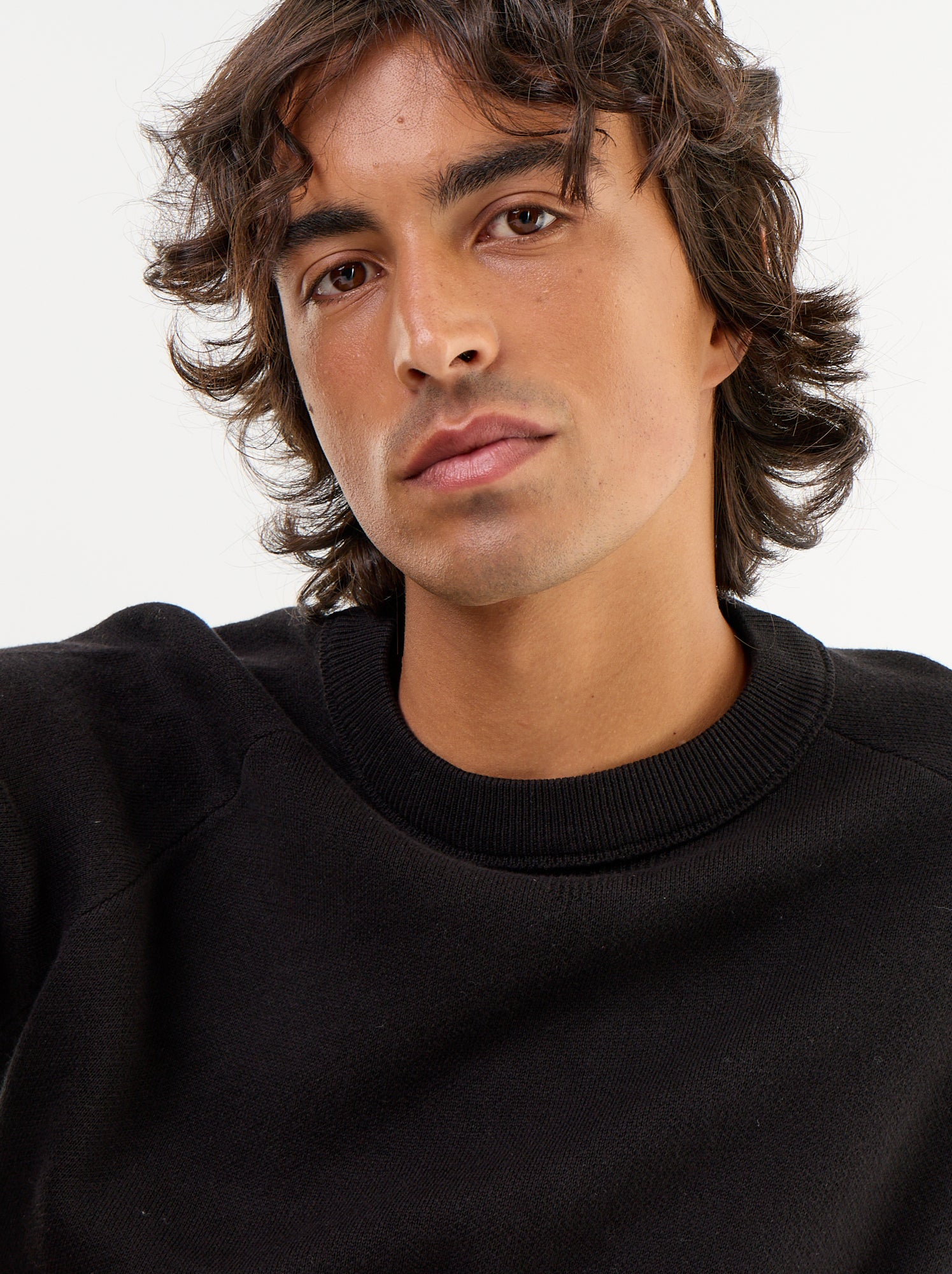 Pull en maille grosse jauge - Noir