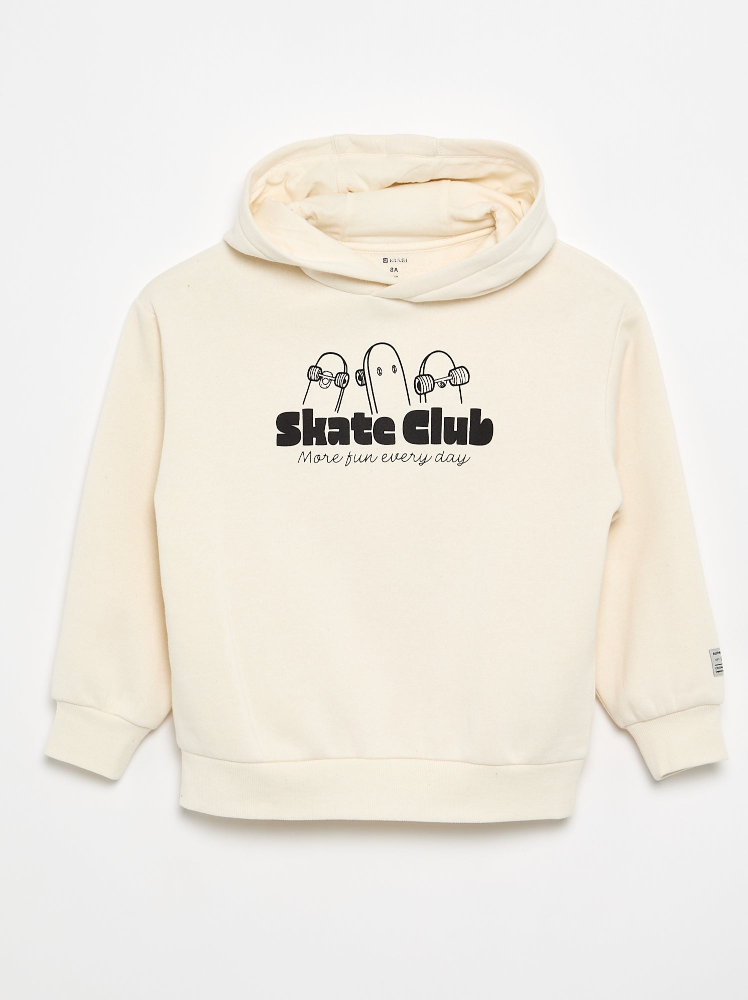 Sweat à capuche imprimé - Blanc