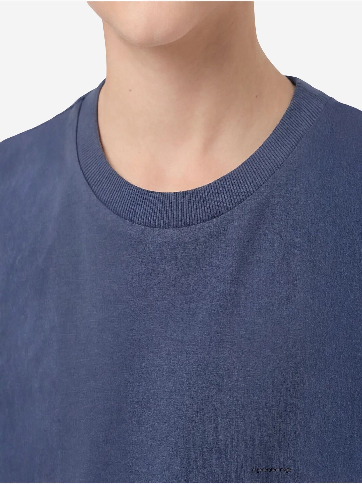 T-shirt homme en coton et élasthanne tommy - Bleu marine