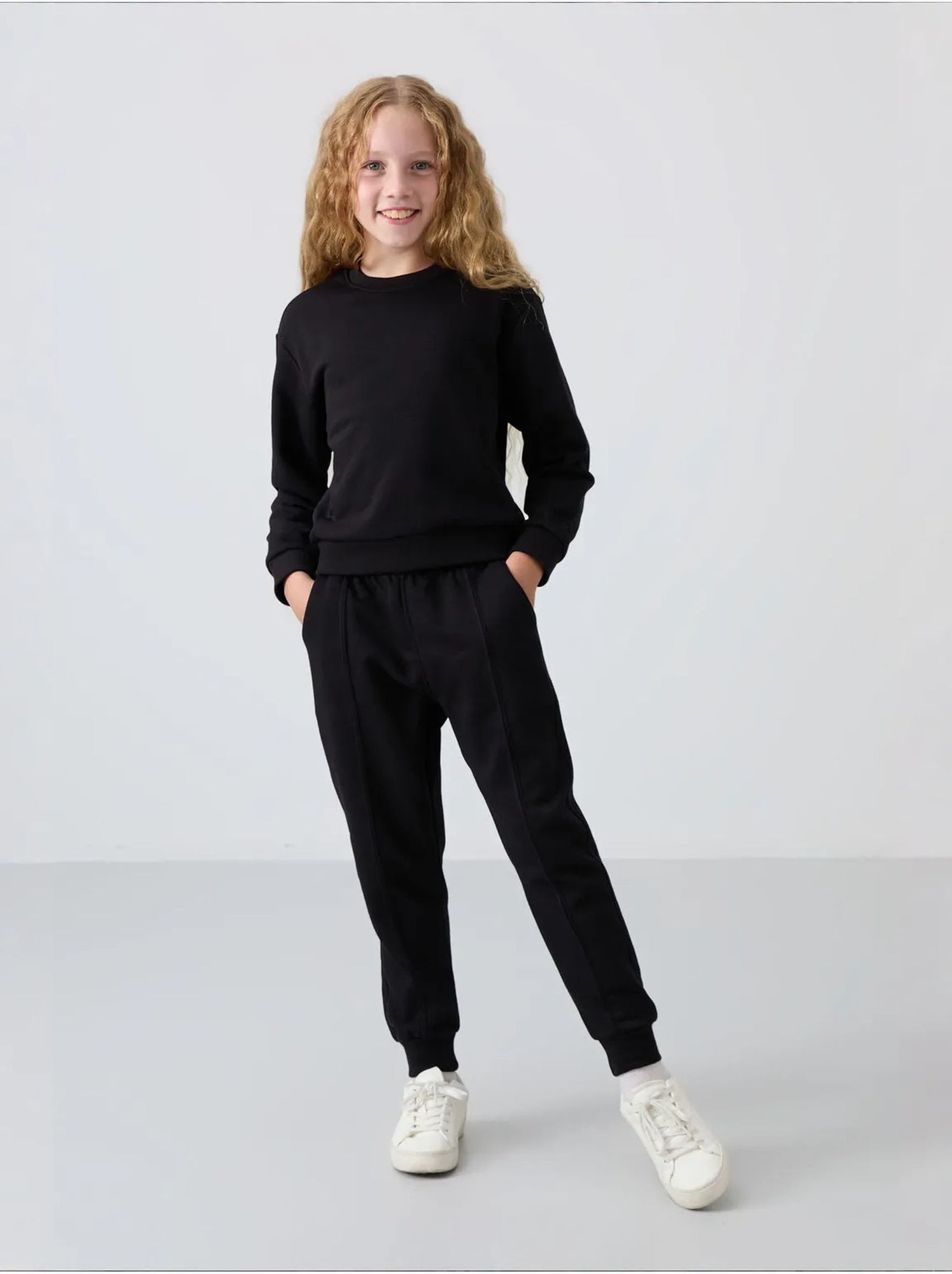 Ensemble de pyjama jeunesse en coton et polyester tommy - Noir