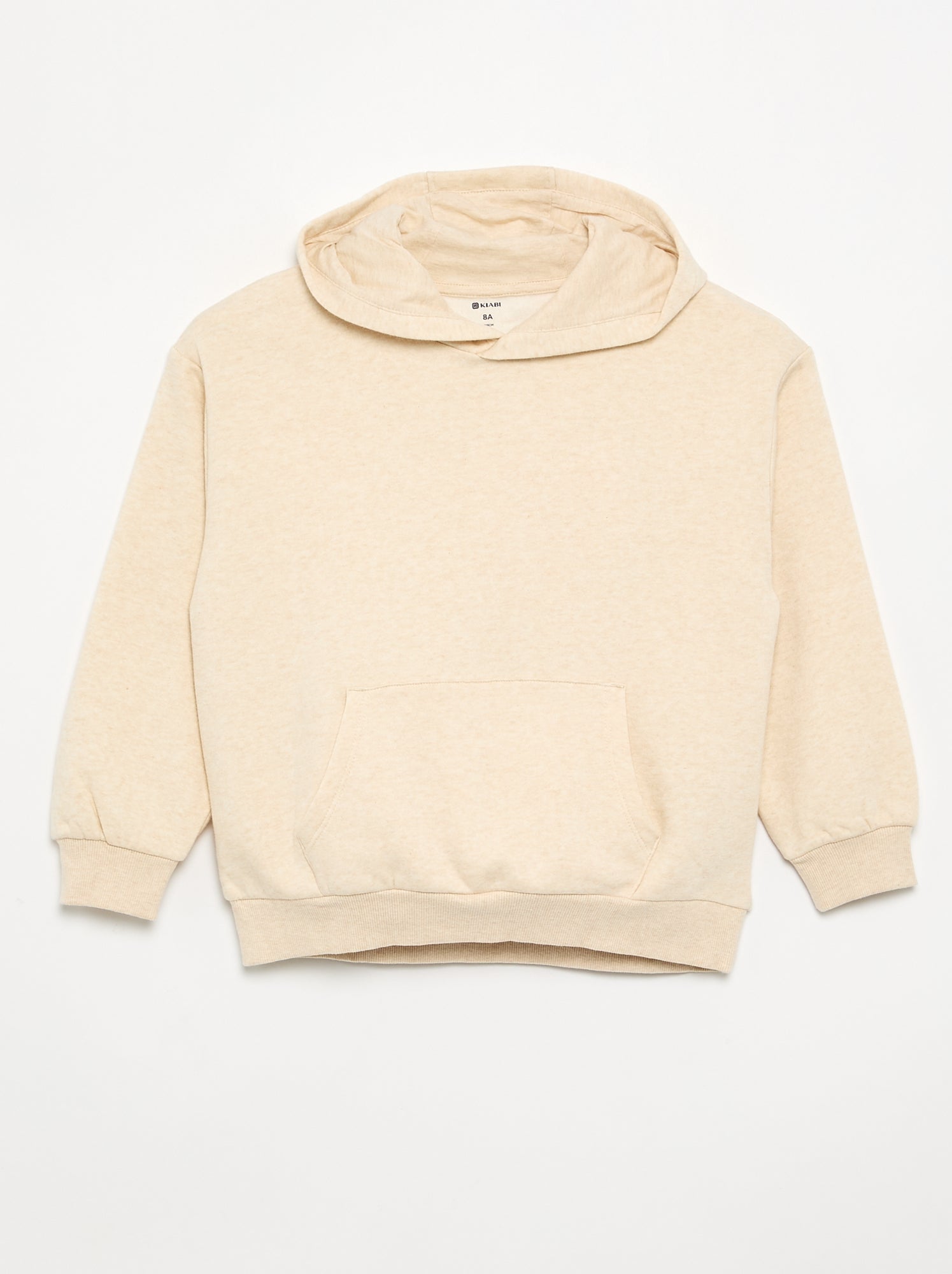 Lot de 2 sweats unis à capuche - Beige