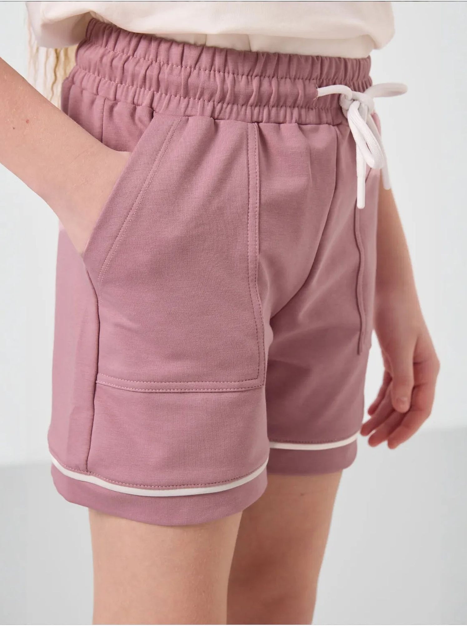 Ensemble de pyjama jeunesse en coton mélangé tommy - Mauve