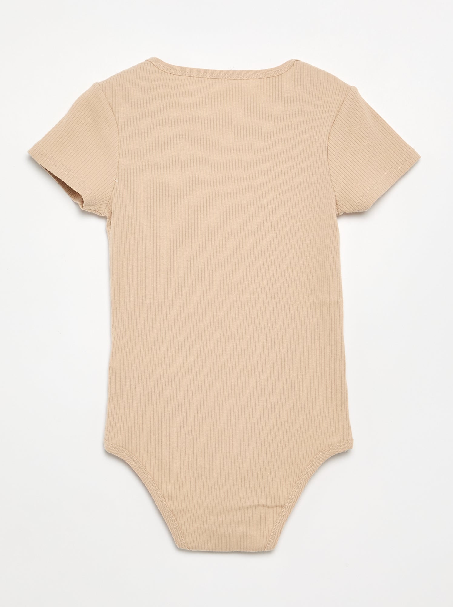 Lot 3 bodies en rib - collection facile à enfiler - Rose