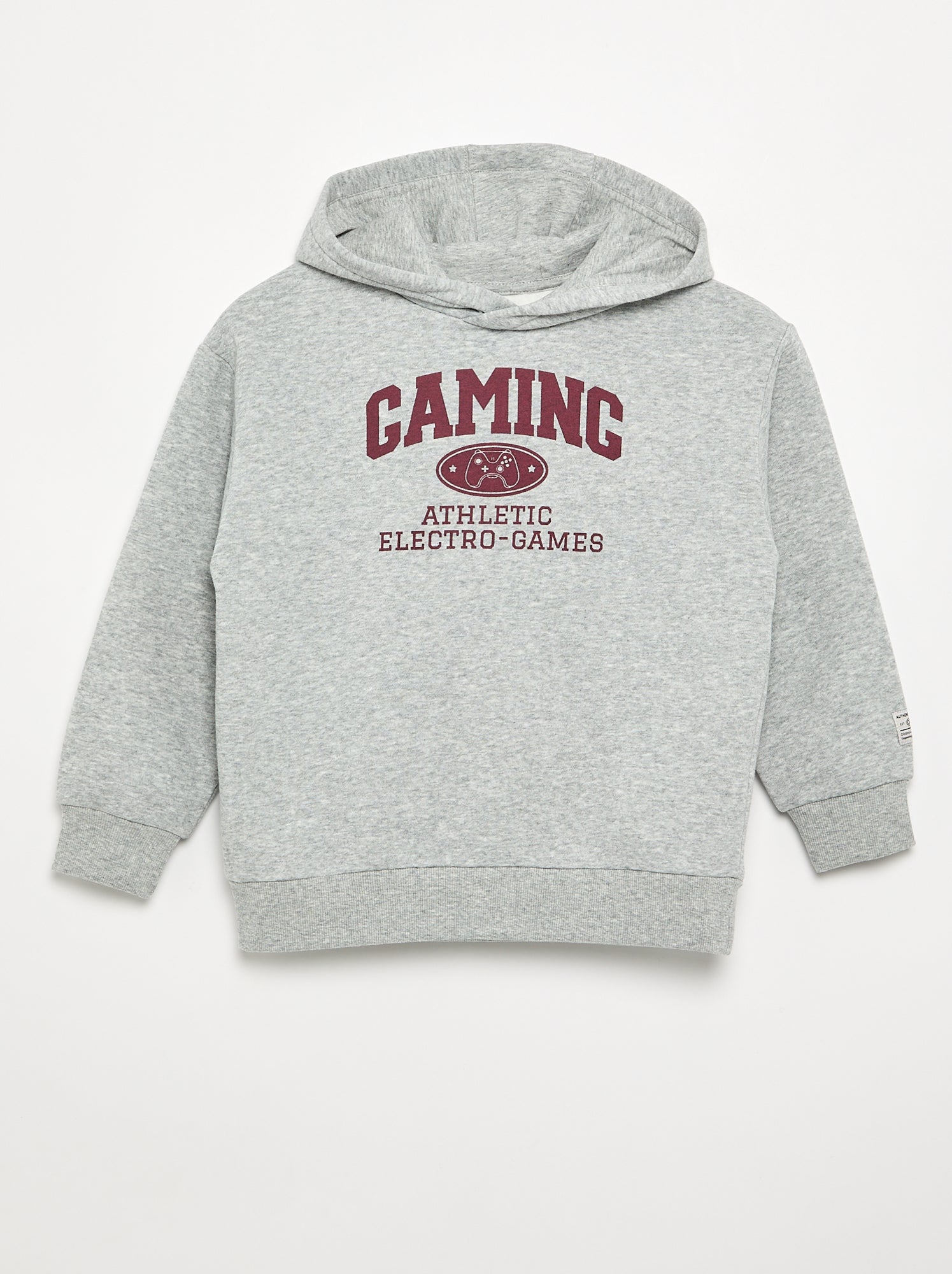 Sweat à capuche imprimé - Gris