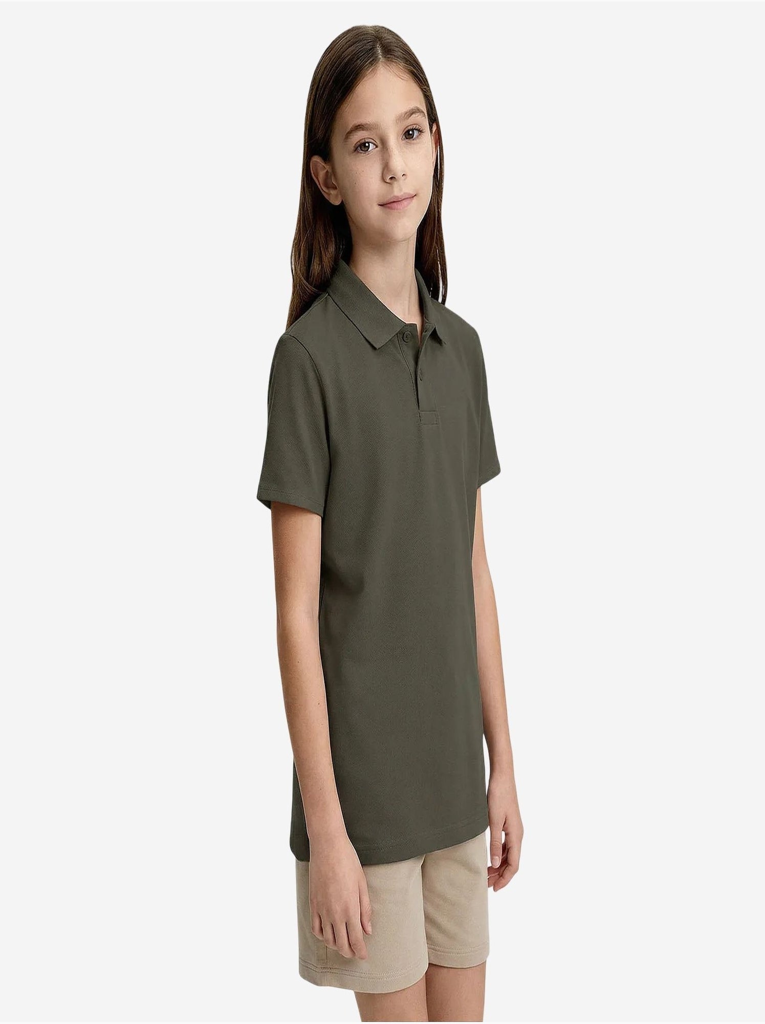 T-shirt homme en mélange coton tommy - Kaki