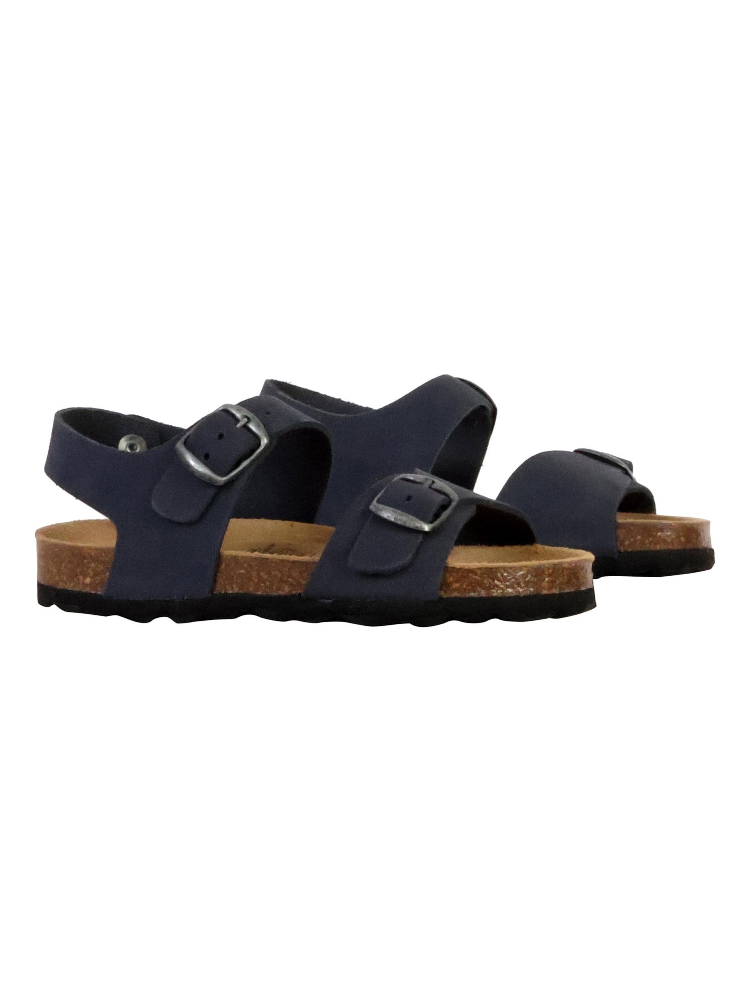 Mules Cuir Enfant The Divine Factory - Bleu