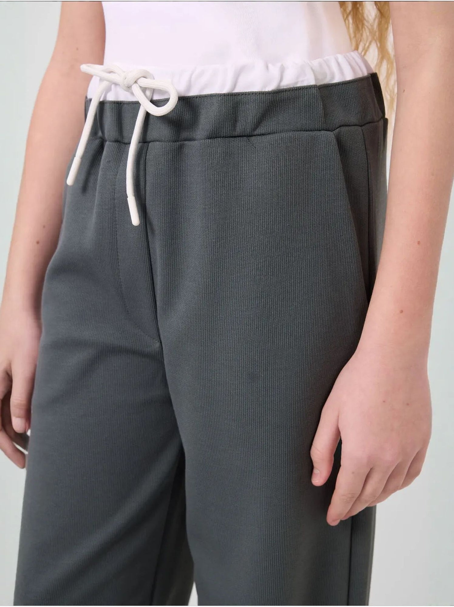 Ensemble pyjama jeunesse en coton et polyester tommy - Gris Noir