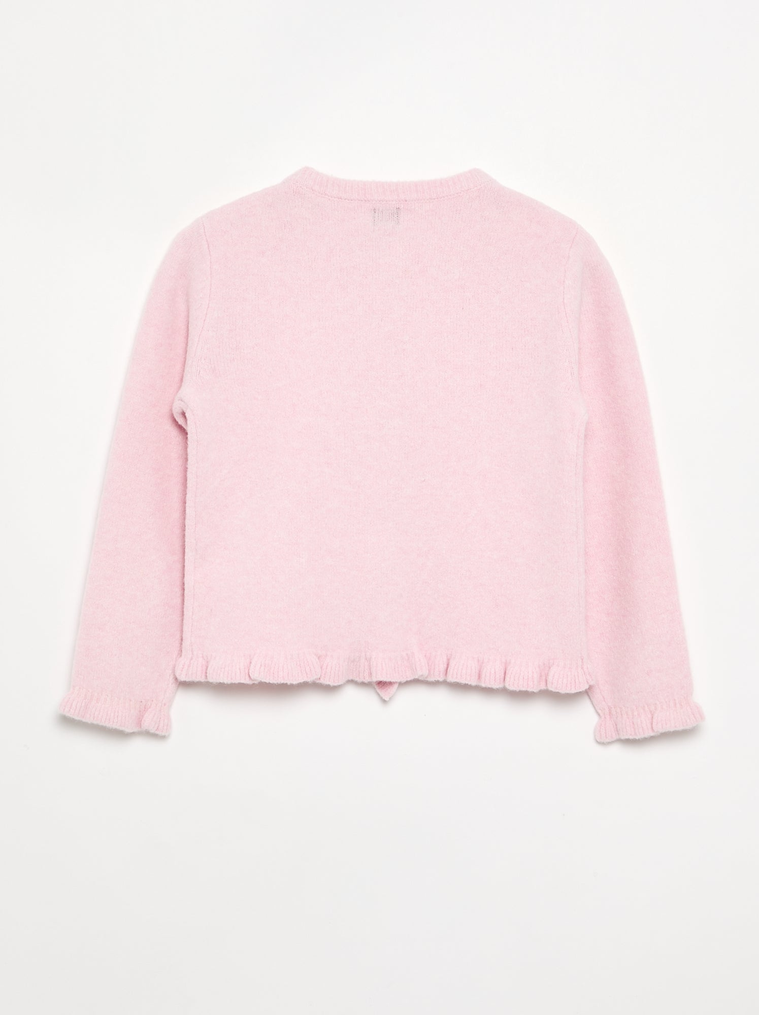 Gilet avec finitions froncées - Rose