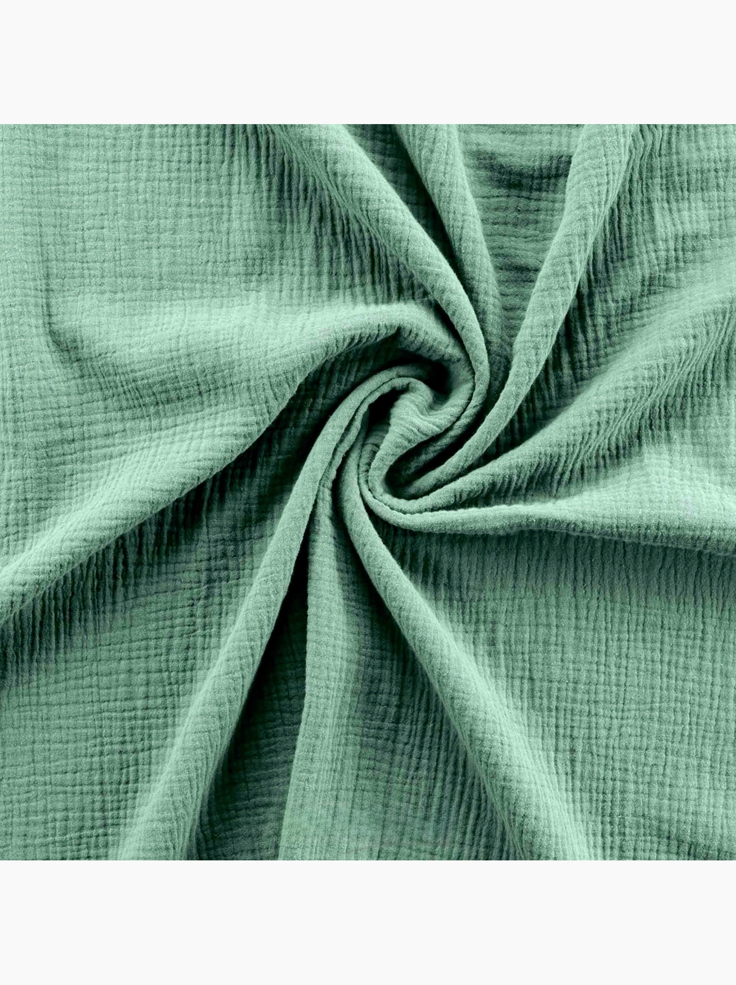 Parure de lit en gaze de coton angelia - Vert Sauge