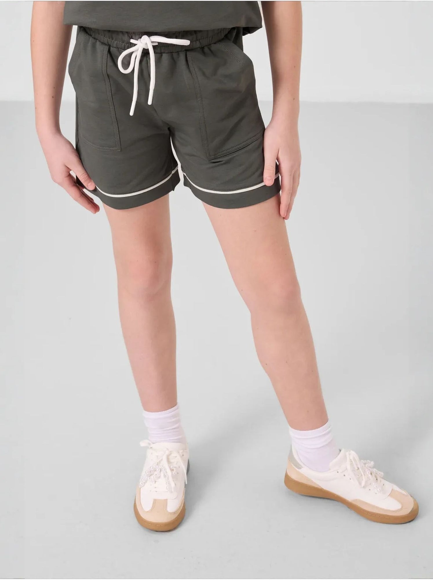 Ensemble de pyjama jeunesse en coton mélangé tommy - Gris Noir