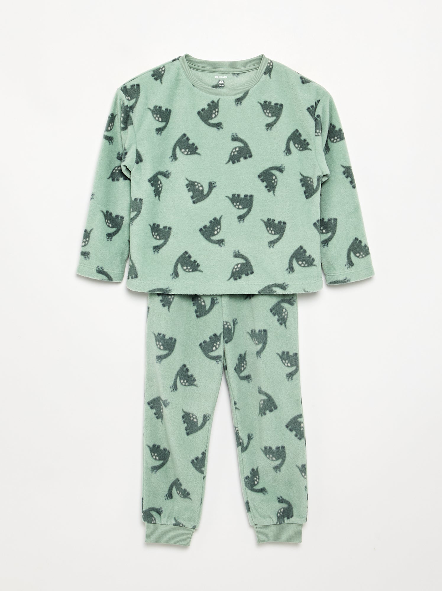 Pyjama 2 pièces en polaire - Vert