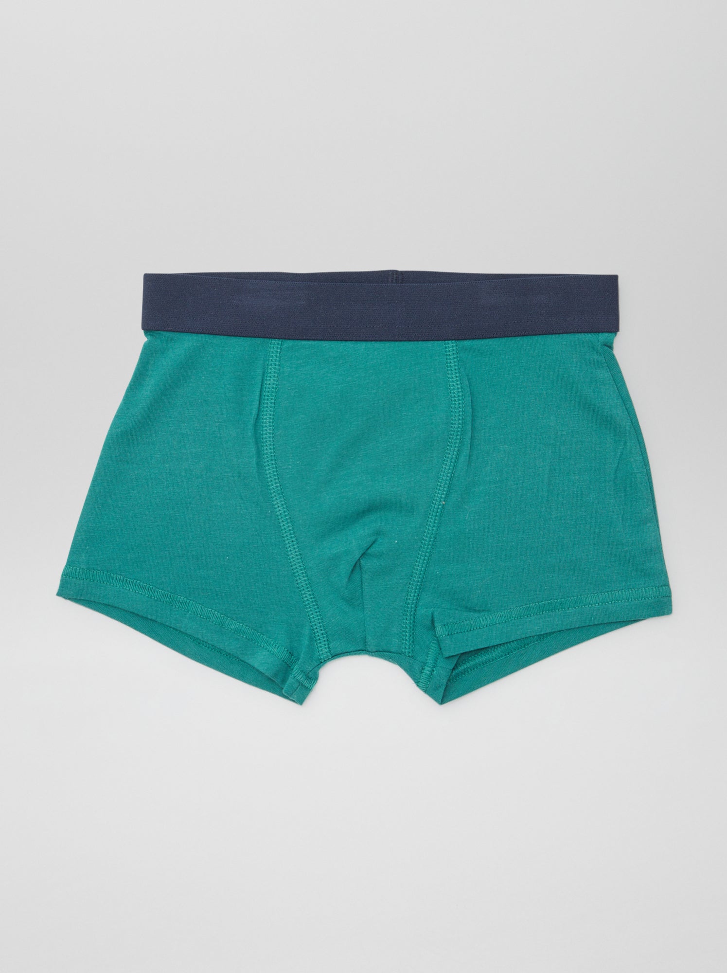 5 boxers unis - Blanc