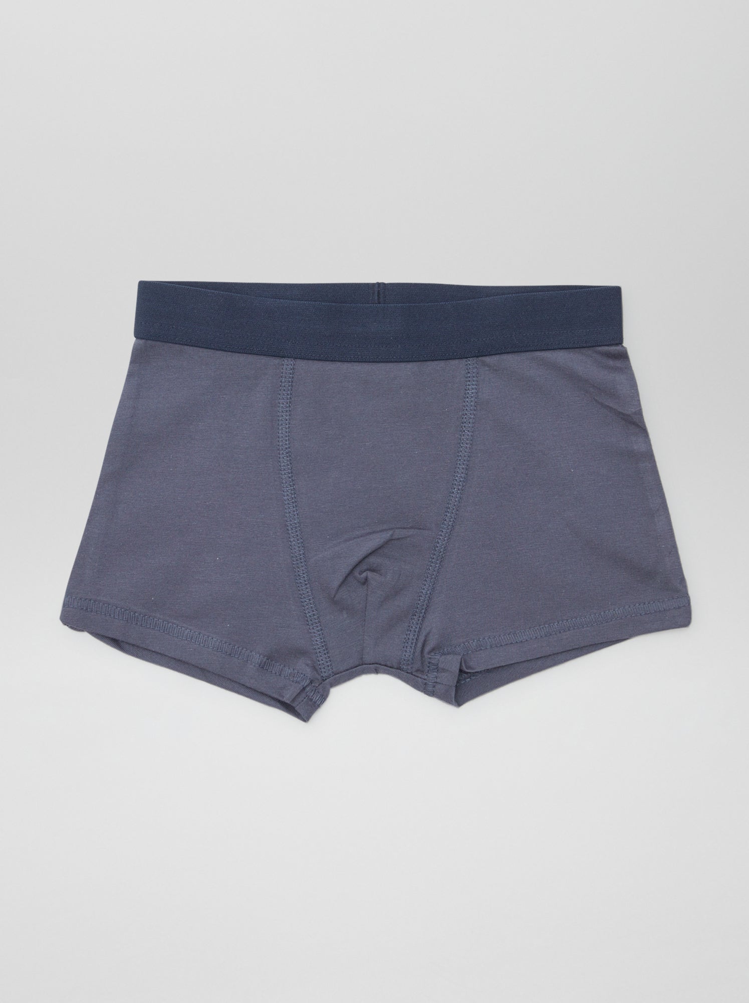 5 boxers unis - Blanc
