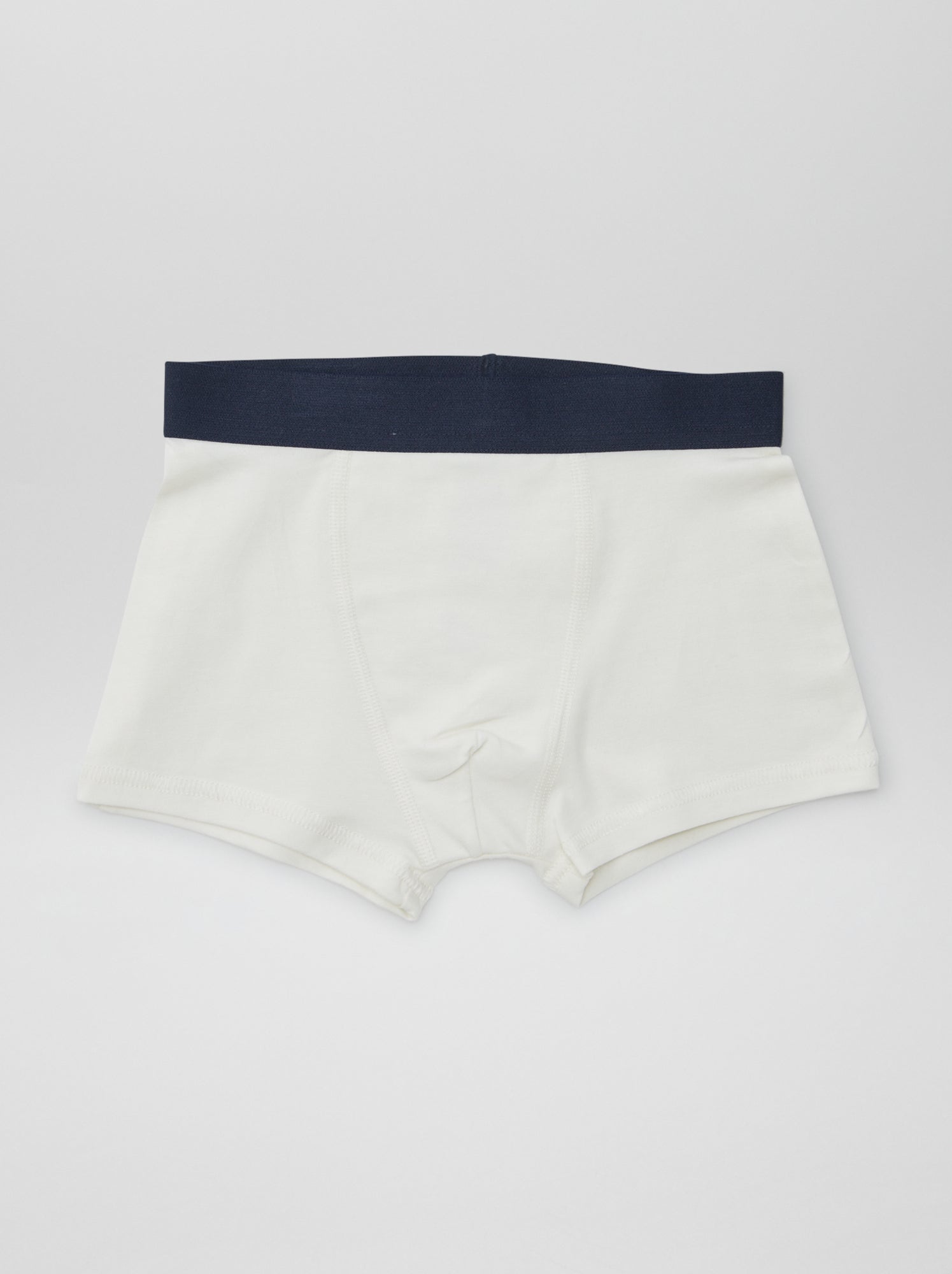 5 boxers unis - Blanc