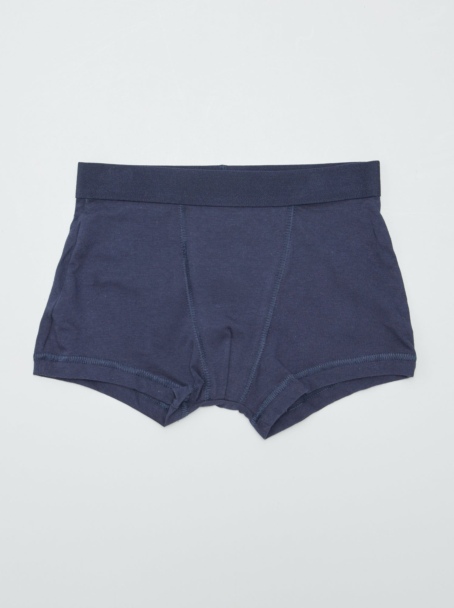 5 boxers unis - Bleu