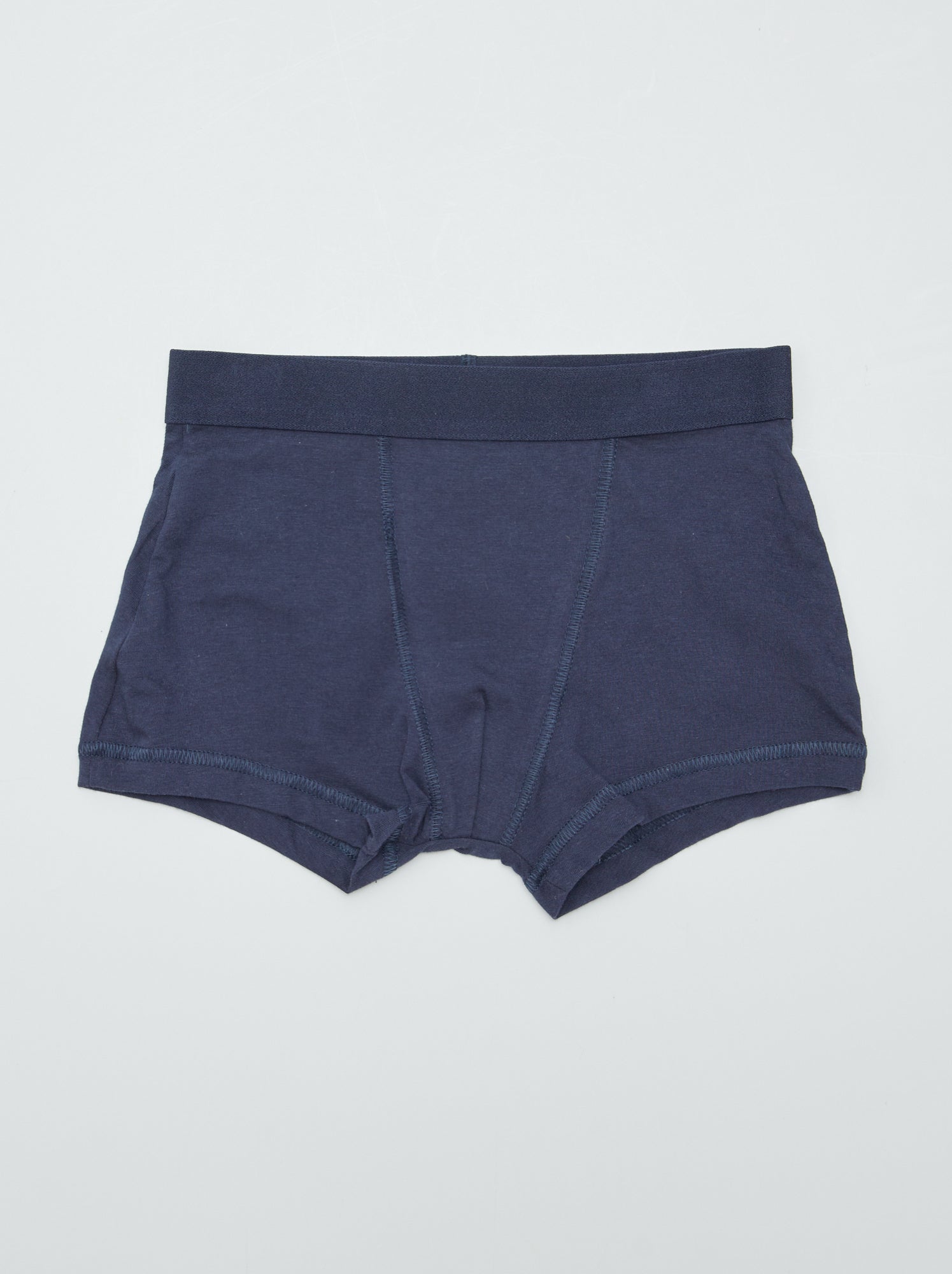 5 boxers unis - Bleu