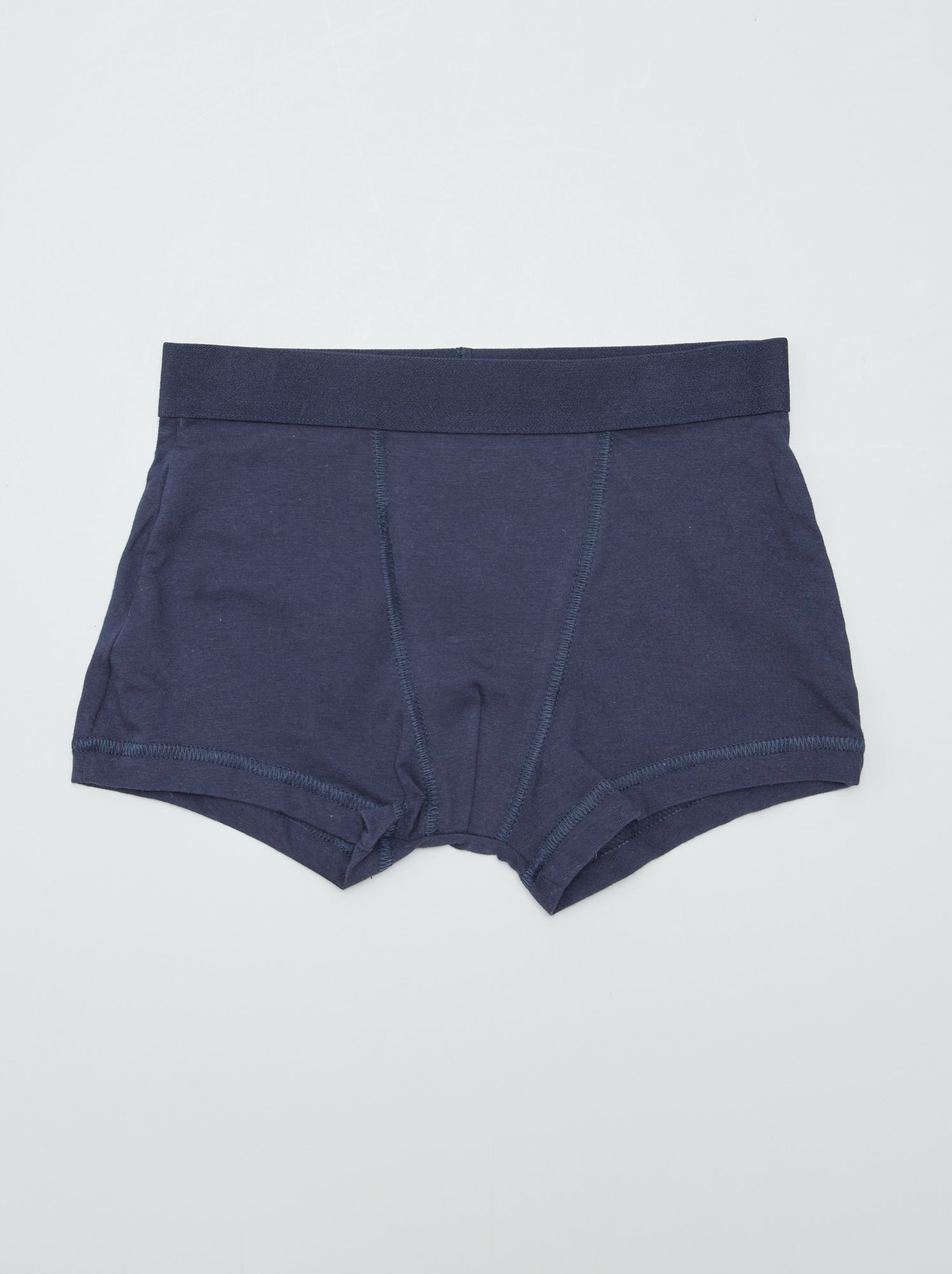 5 boxers unis - Bleu