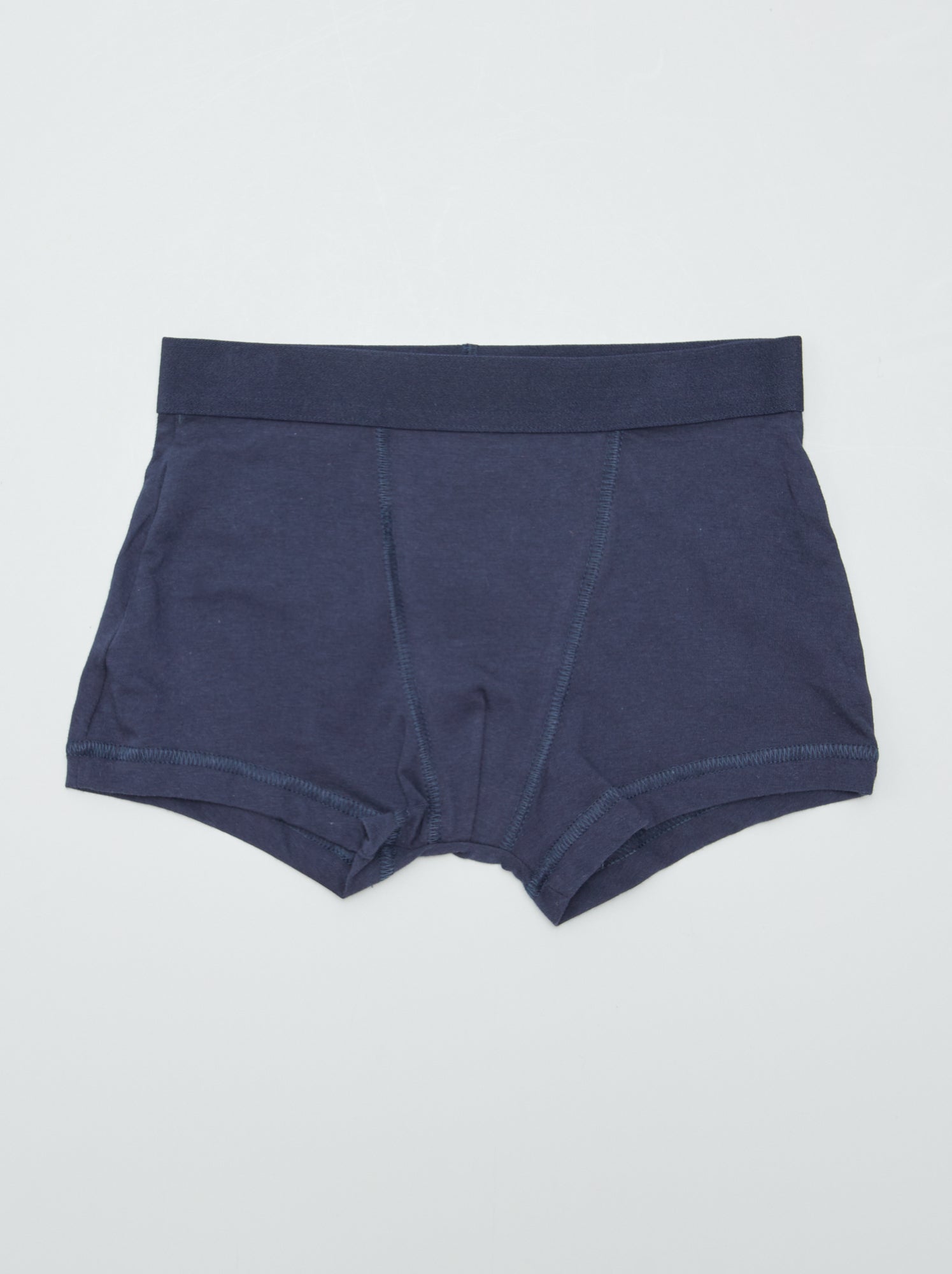 5 boxers unis - Bleu