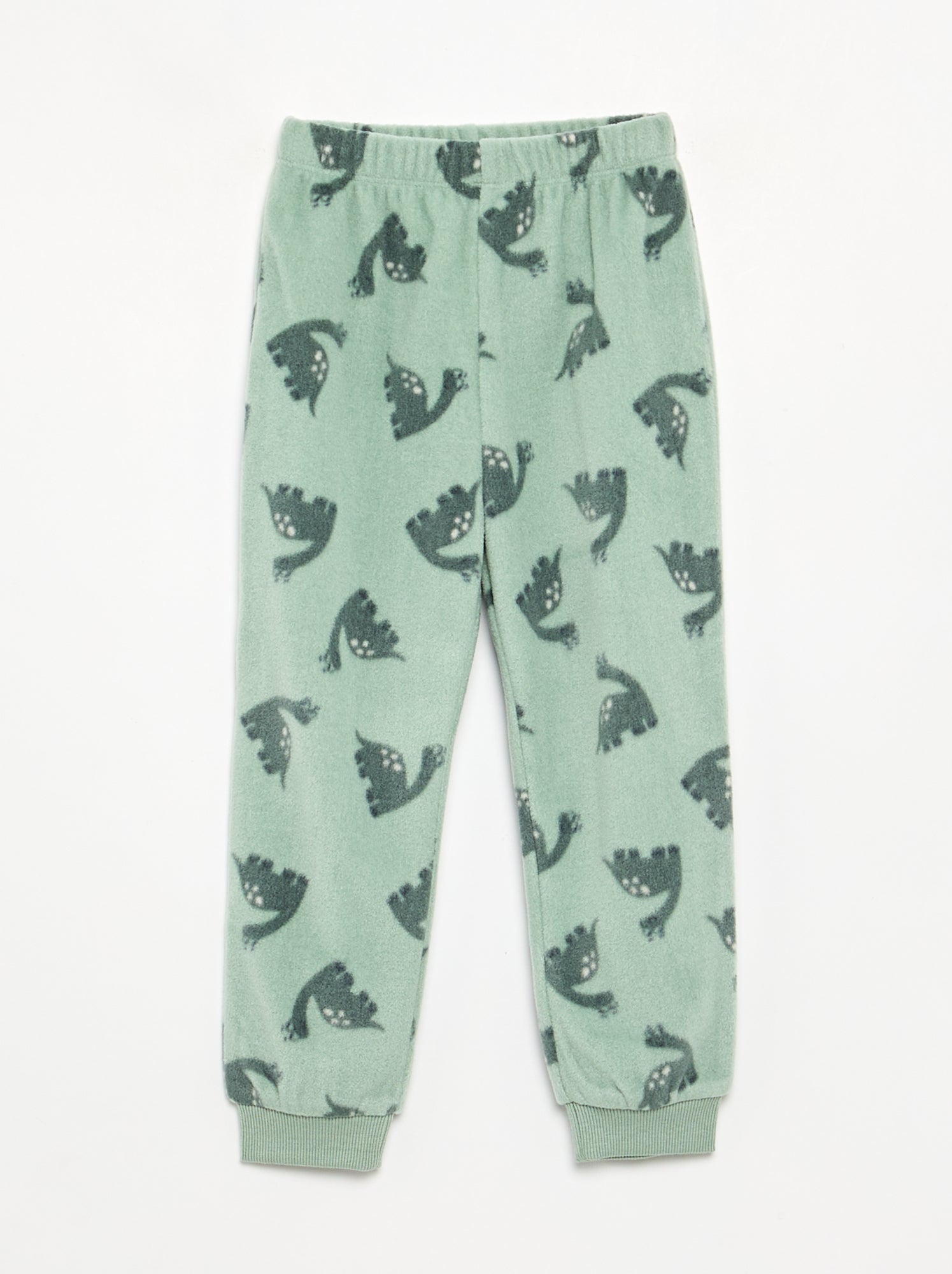 Pyjama 2 pièces en polaire - Vert