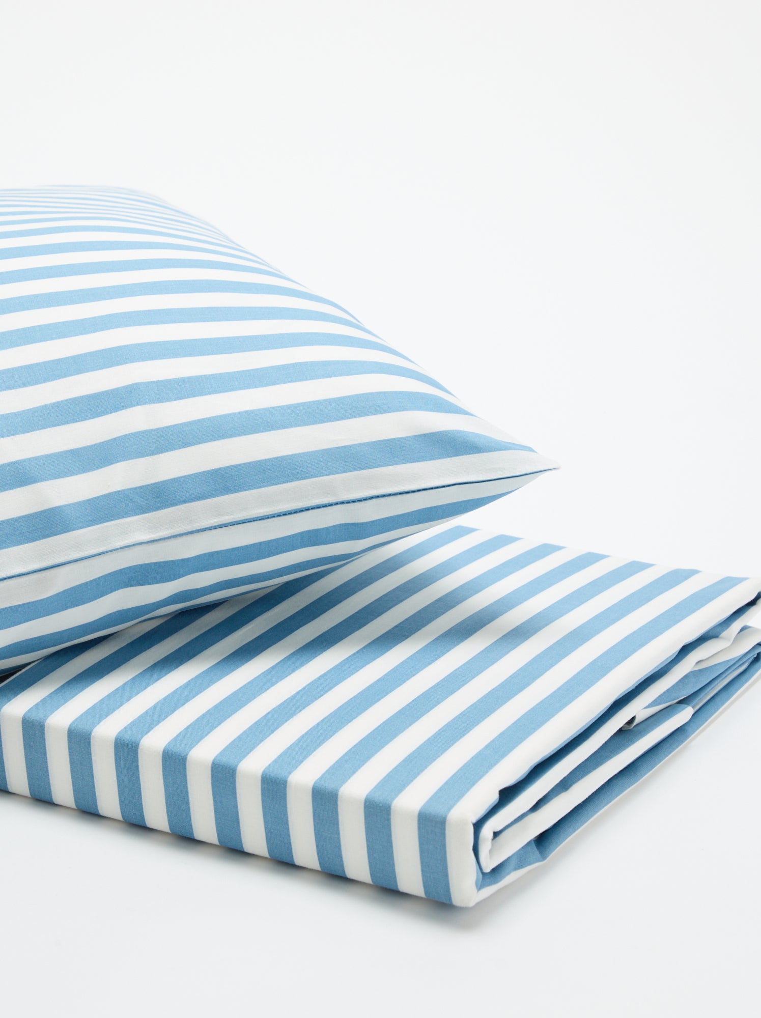 Parure de lit 1 personne 140x200 cm en coton - Bleu (CGW85_13)