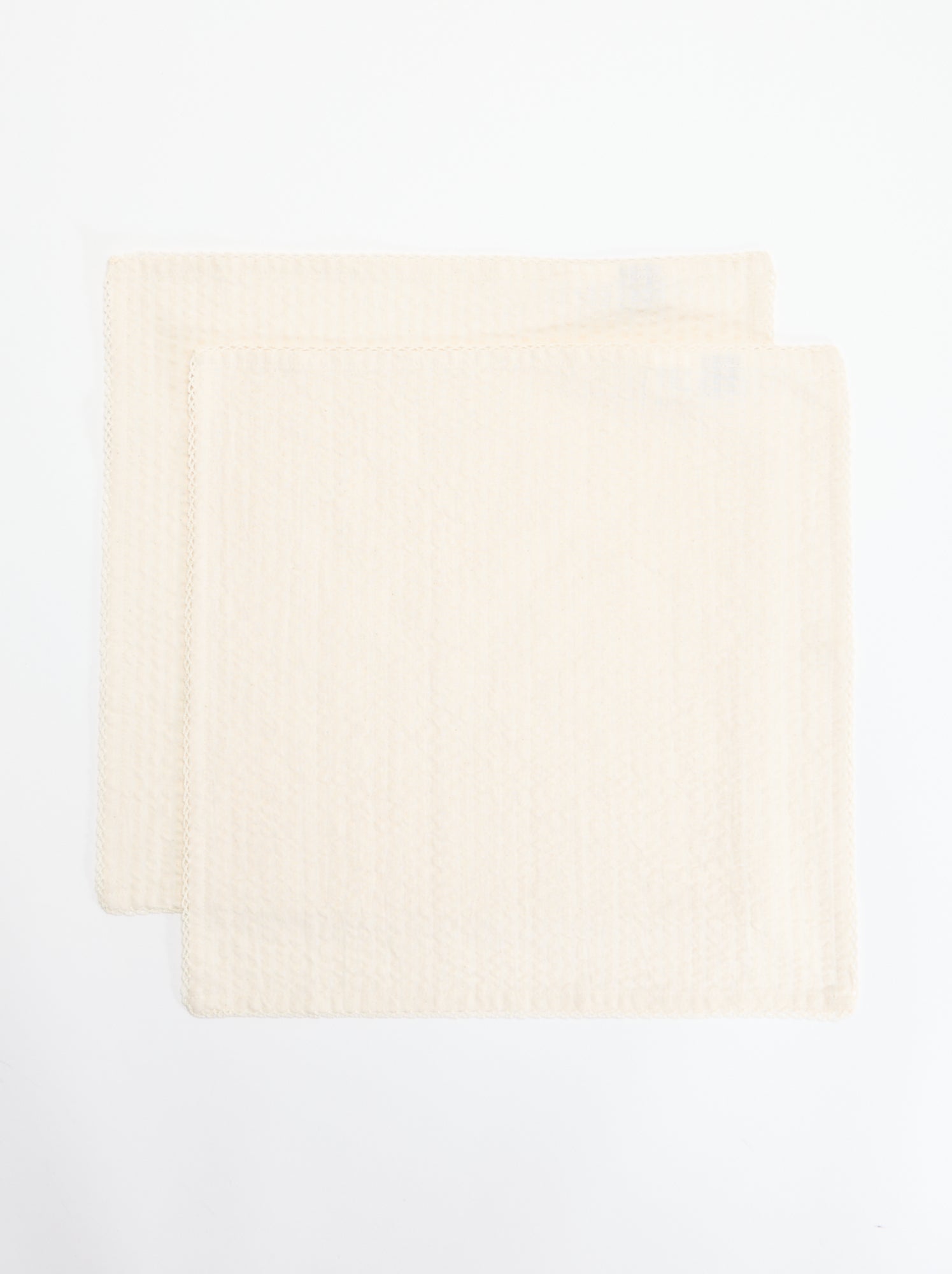 Lot de 2 serviettes de table en seersucker - Beige