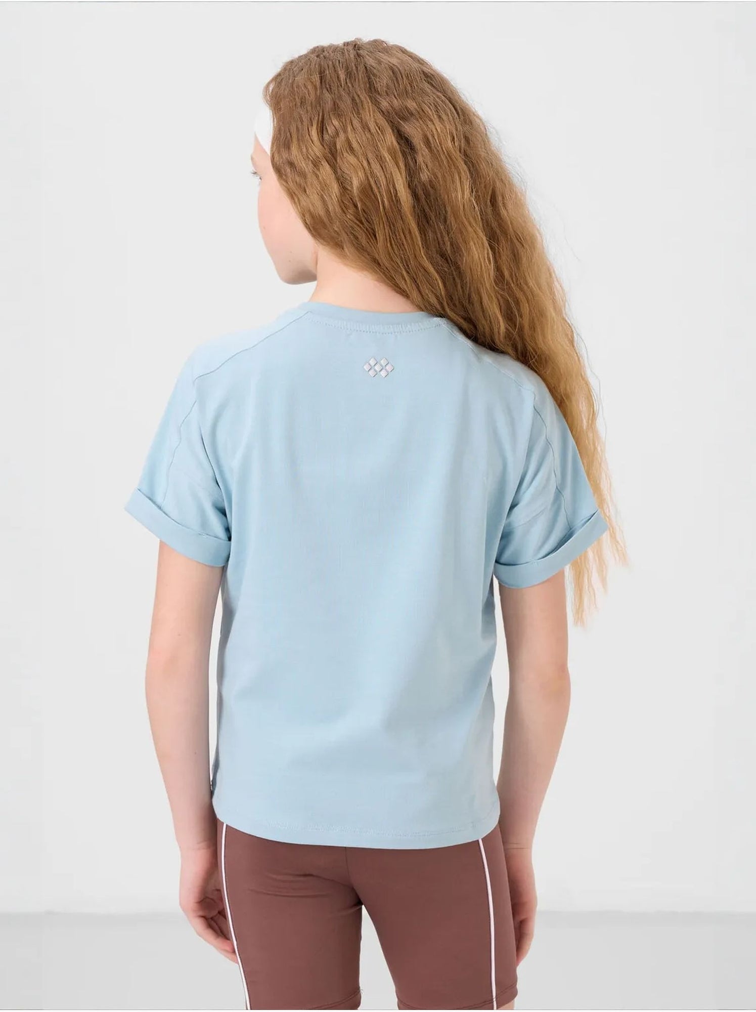 T-shirt unisexe junior en coton et élasthanne tommy - Bleu ciel