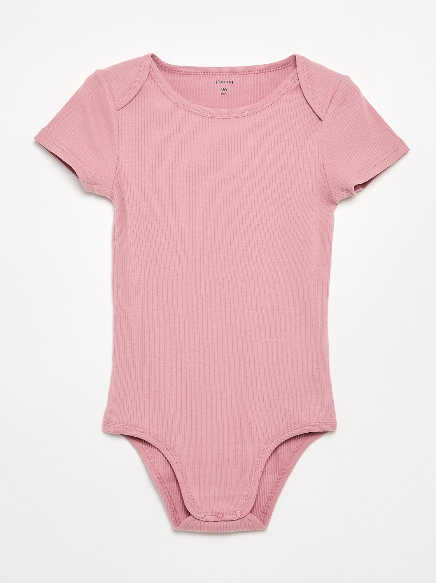 Lot 3 bodies en rib - collection facile à enfiler - Rose