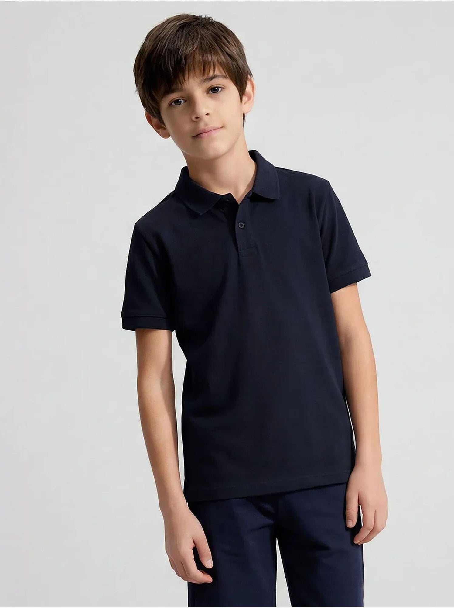 T-shirt homme en mélange coton tommy - Bleu marine