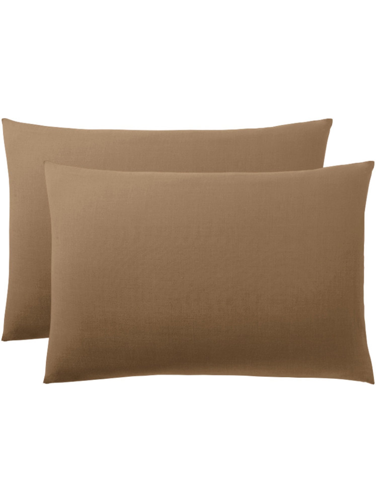 Taie d'oreiller - Coton Pur - 100 % Coton 57 Fils/cm² - Gris taupe
