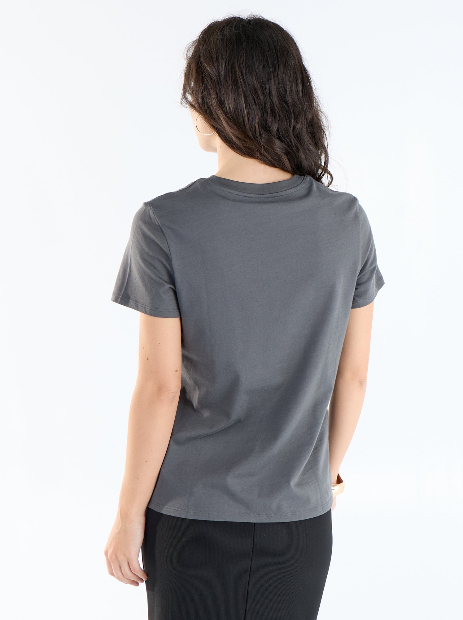 Tee-shirt en jersey manches courtes - Gris