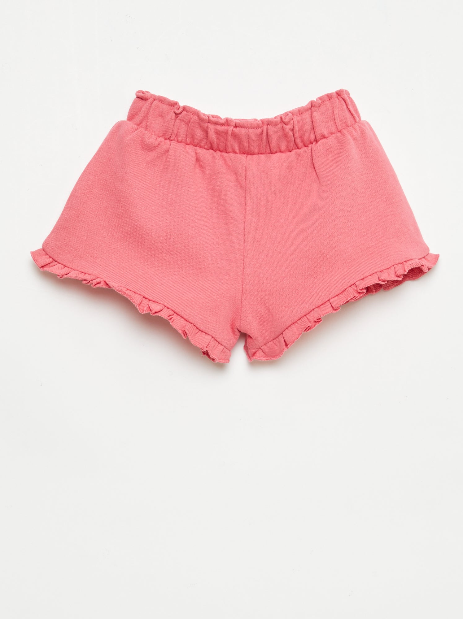 Short volanté avec nœud à la taille - Fuchsia