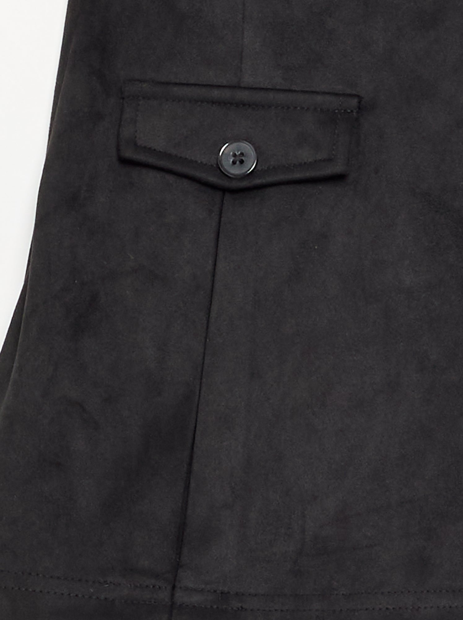 Jupe-short en suédine - Noir