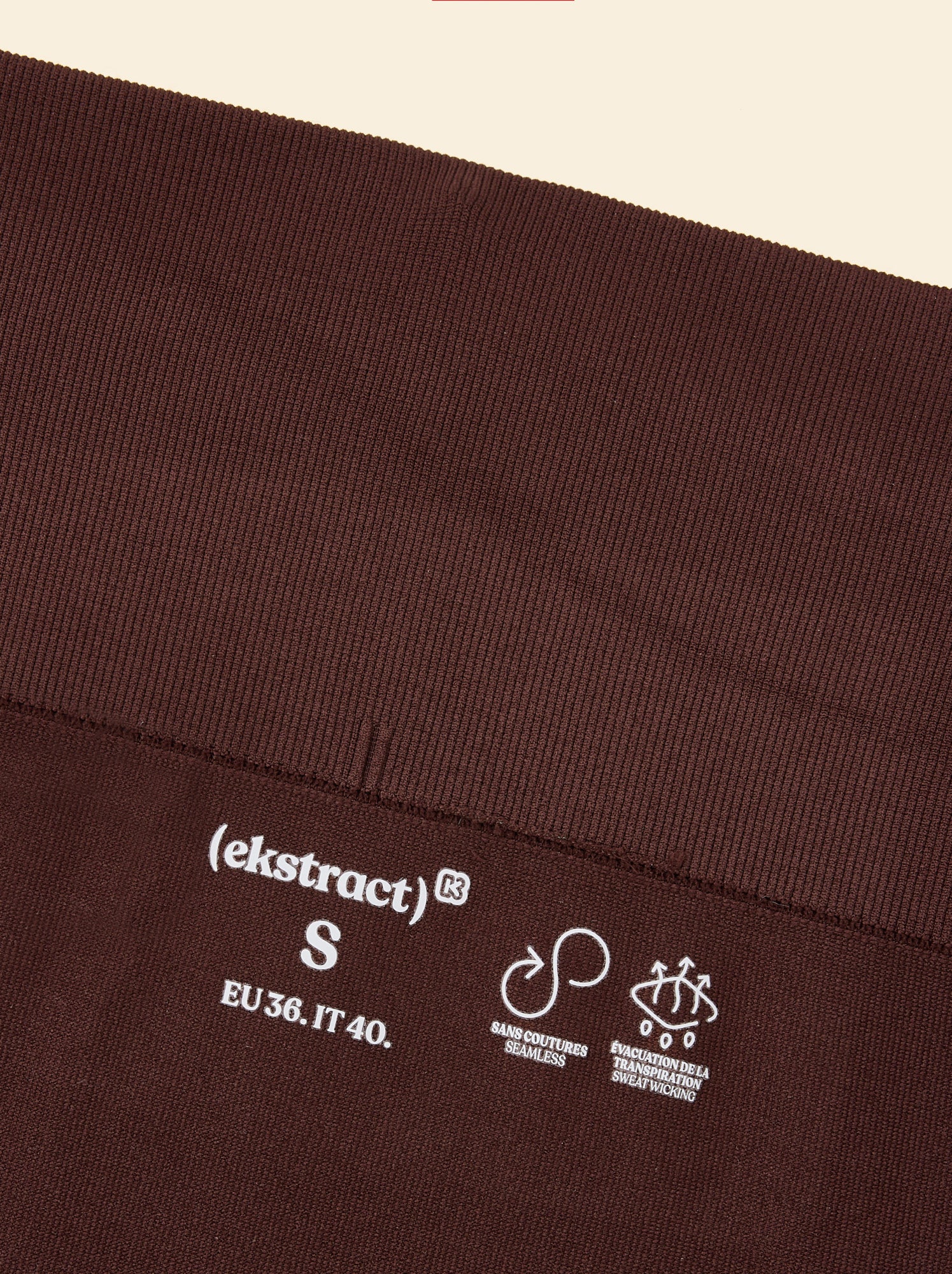 Legging de sport en rib - (ekstract) - Marron (FZE81_2)