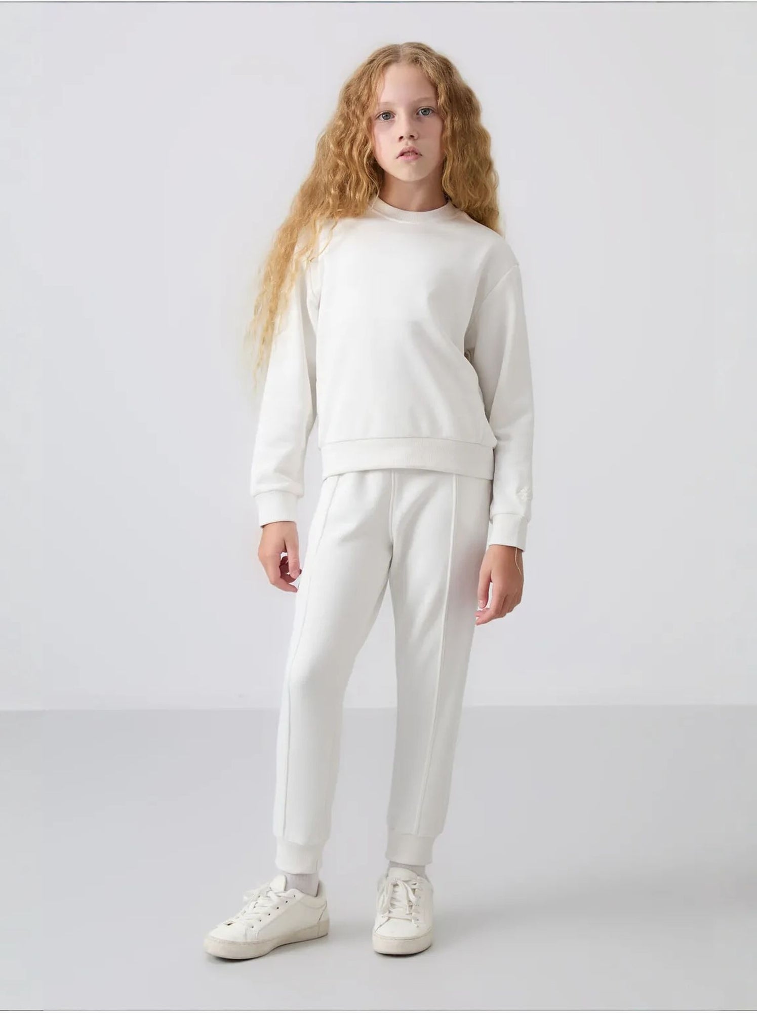Ensemble de pyjama jeunesse en coton et polyester tommy - Blanc cassé