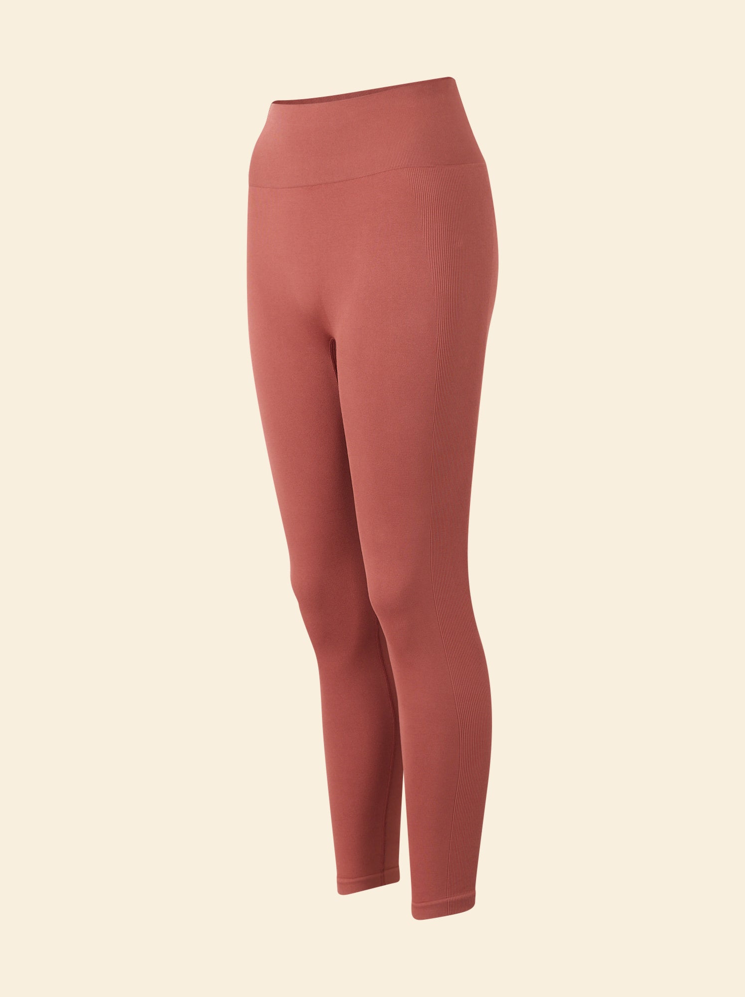 Legging de sport en rib - (ekstract) - Marron (FZE81_4)