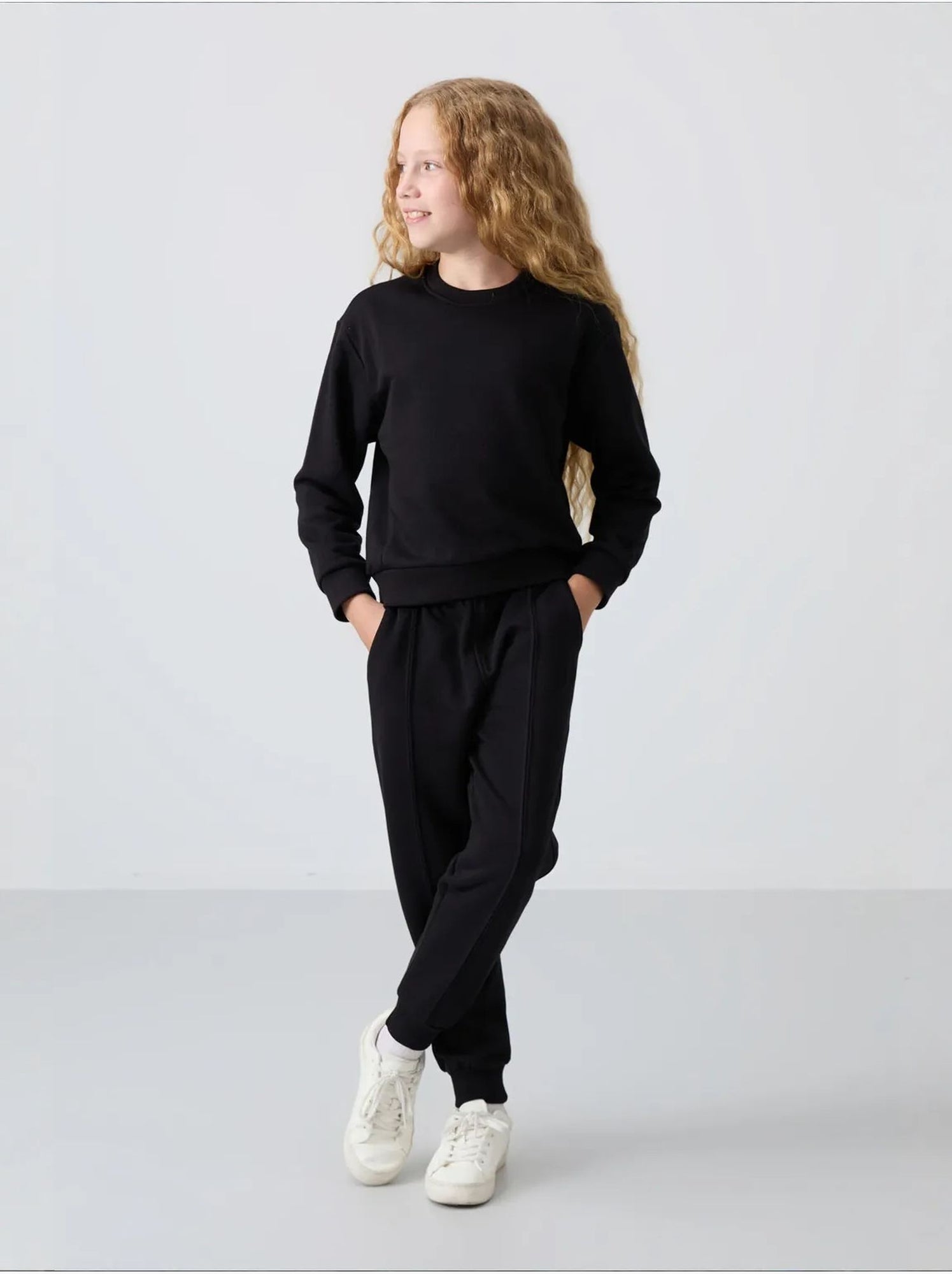 Ensemble de pyjama jeunesse en coton et polyester tommy - Noir