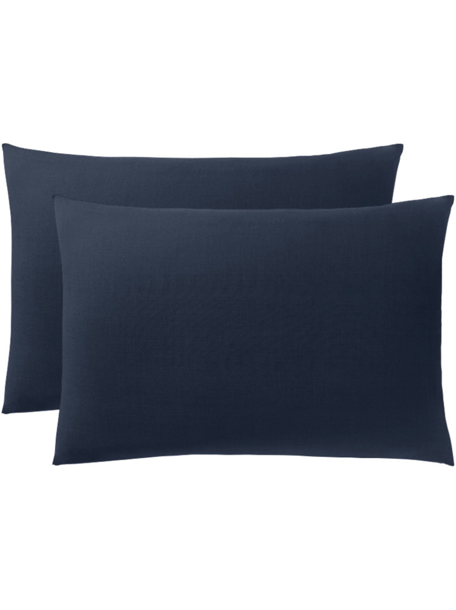 Taie d'oreiller - Coton Pur - 100 % Coton 57 Fils/cm² - Bleu nuit