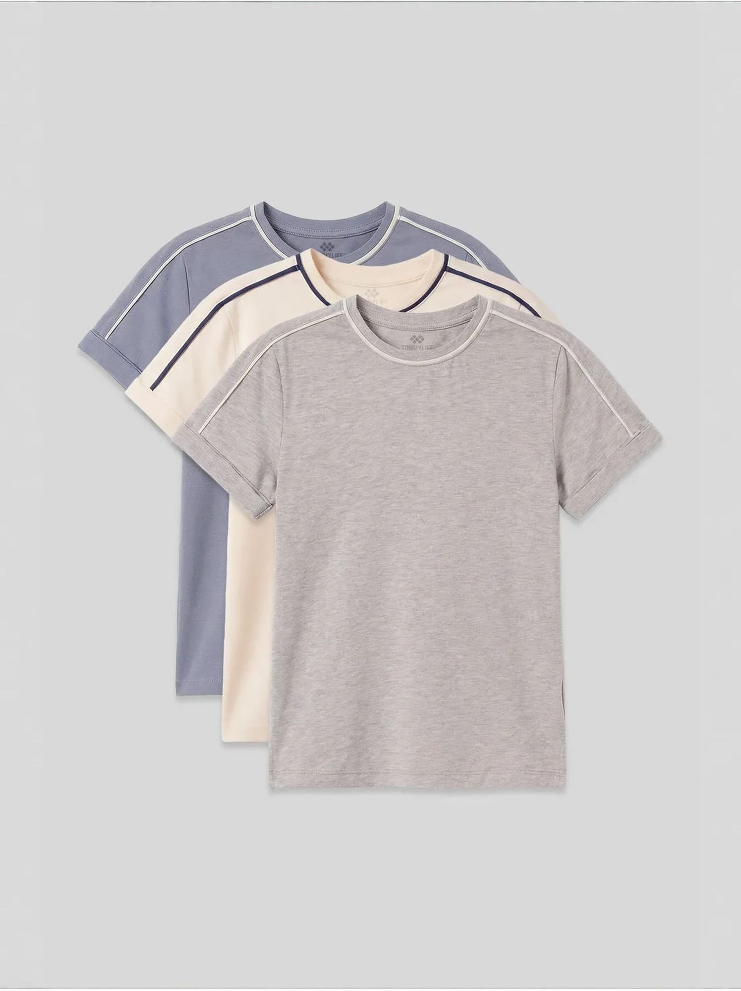 T-shirt unisexe junior en coton et élasthanne tommy - Multicolore