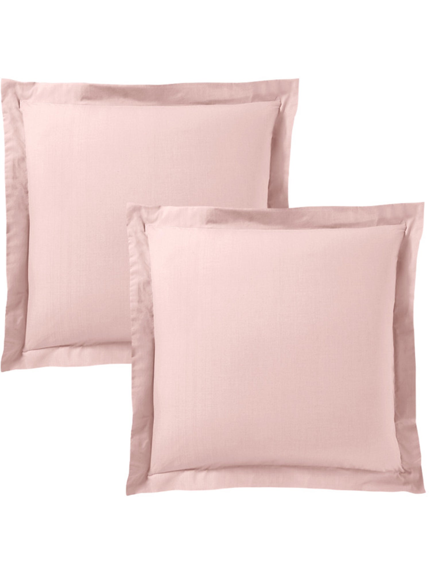 Taie d'oreiller - Coton Pur - 100 % Coton 57 Fils/cm² - Rose pâle