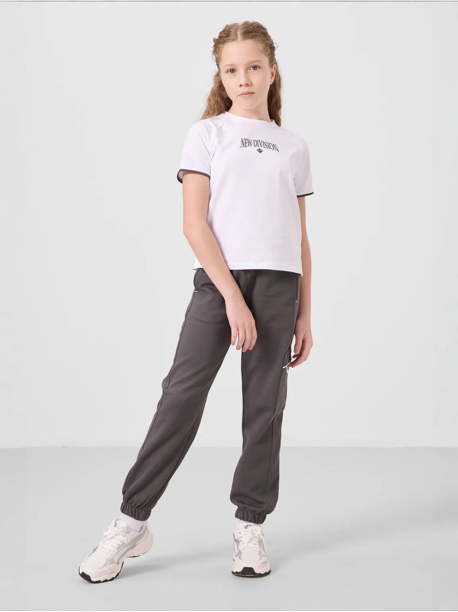 Ensemble de pyjama unisexe en mélange de coton tommy - Gris Noir