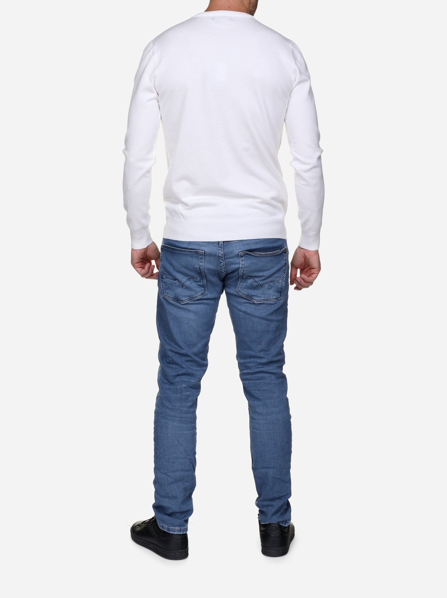 Pull col rond - Kenzarro - Blanc