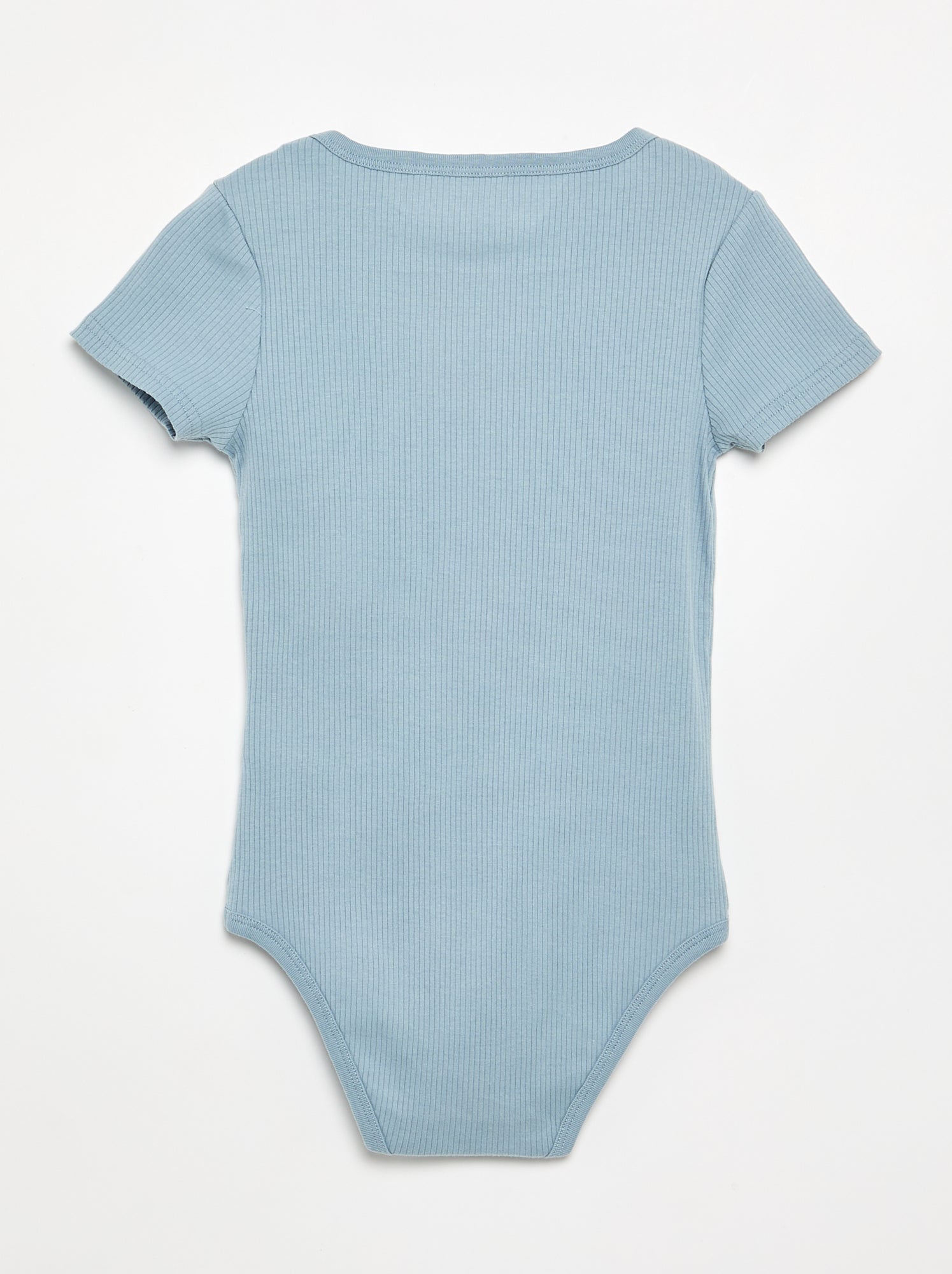 Lot 3 bodies en rib - collection facile à enfiler - Bleu