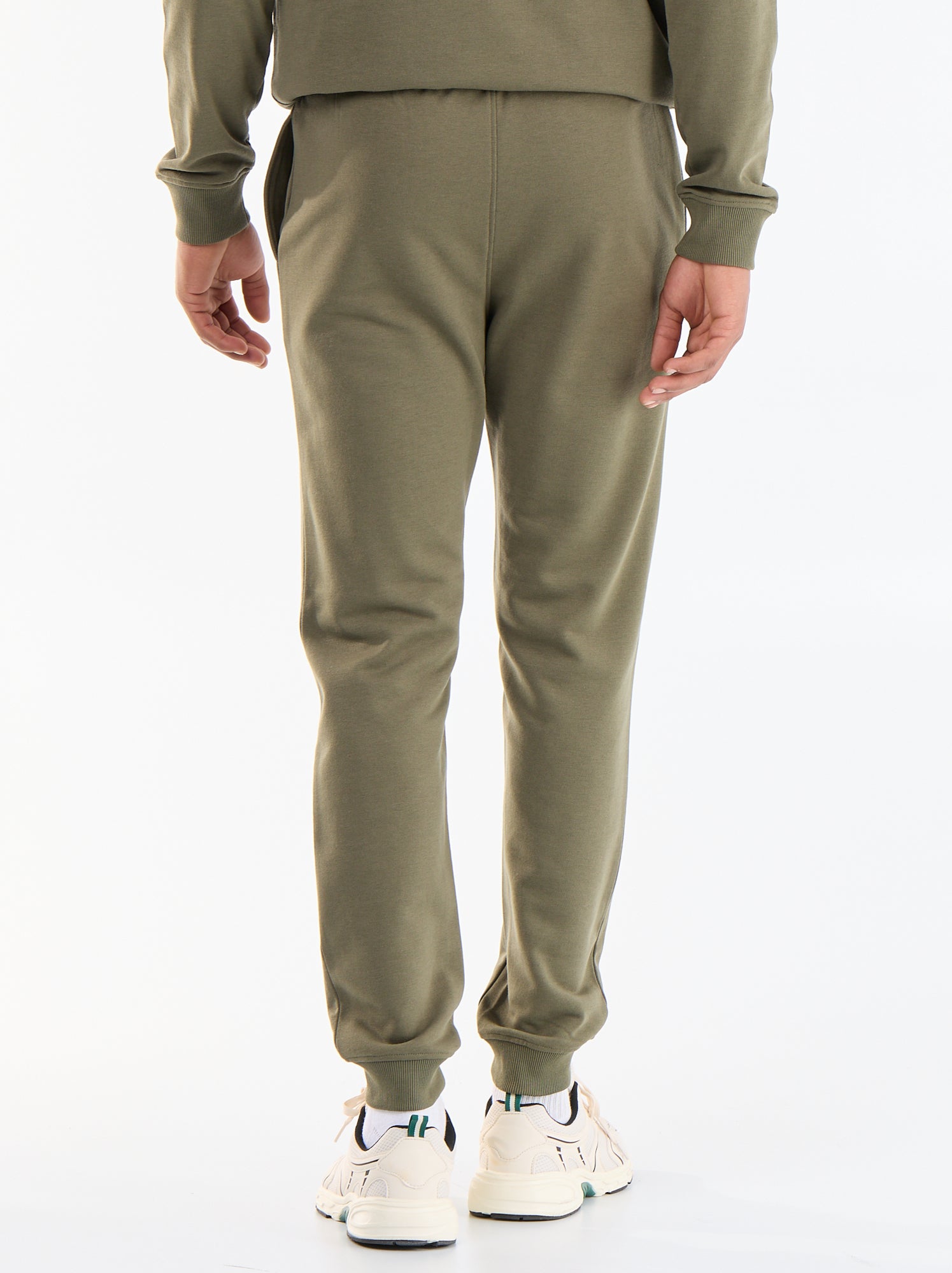 Pantalon jogging en French Terry - Kaki